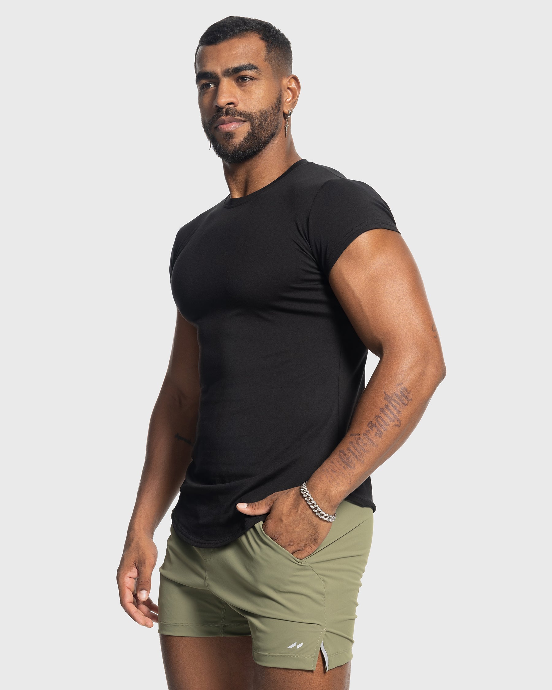 All Day Elite Cap Sleeve Muscle Fit T-Shirt(Final Sale–No Return or Exchange)