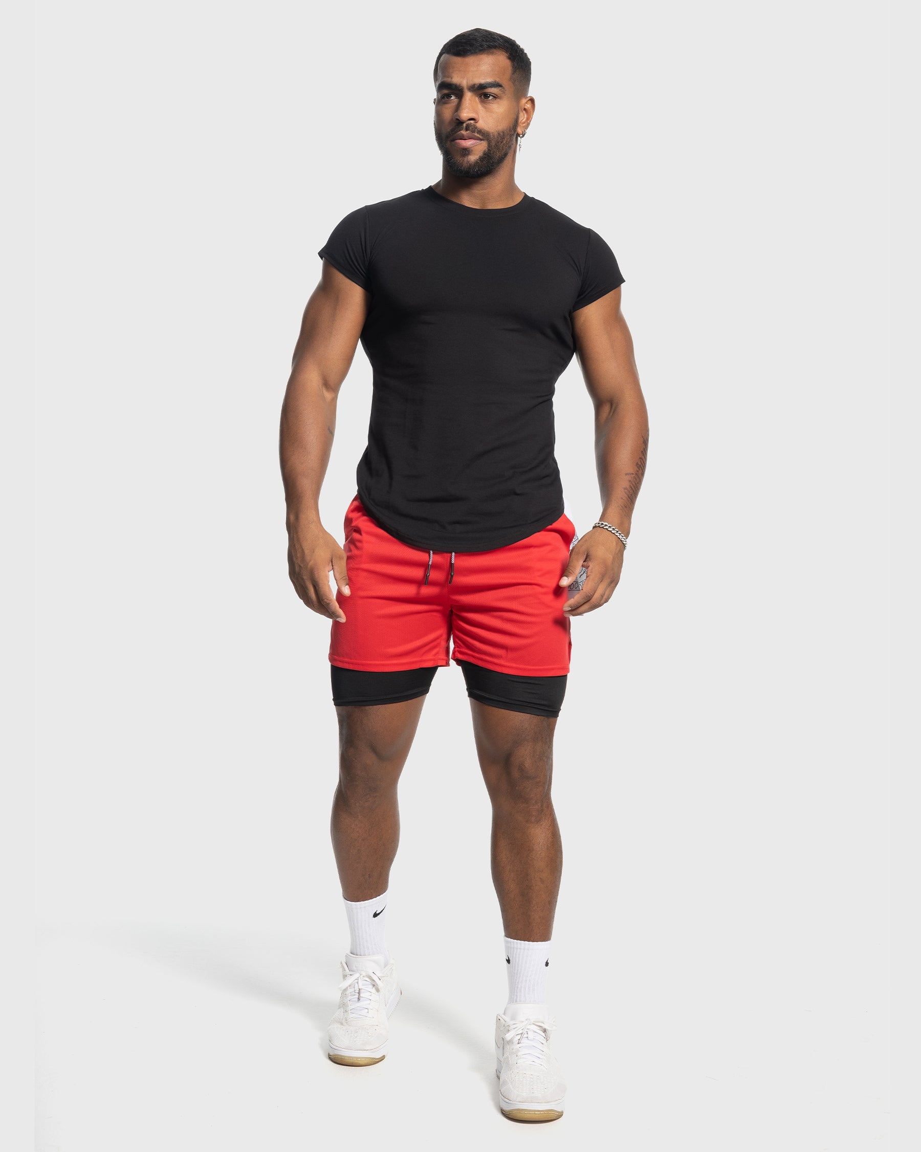 All Day Elite Cap Sleeve Muscle Fit T-Shirt(Final Sale–No Return or Exchange)