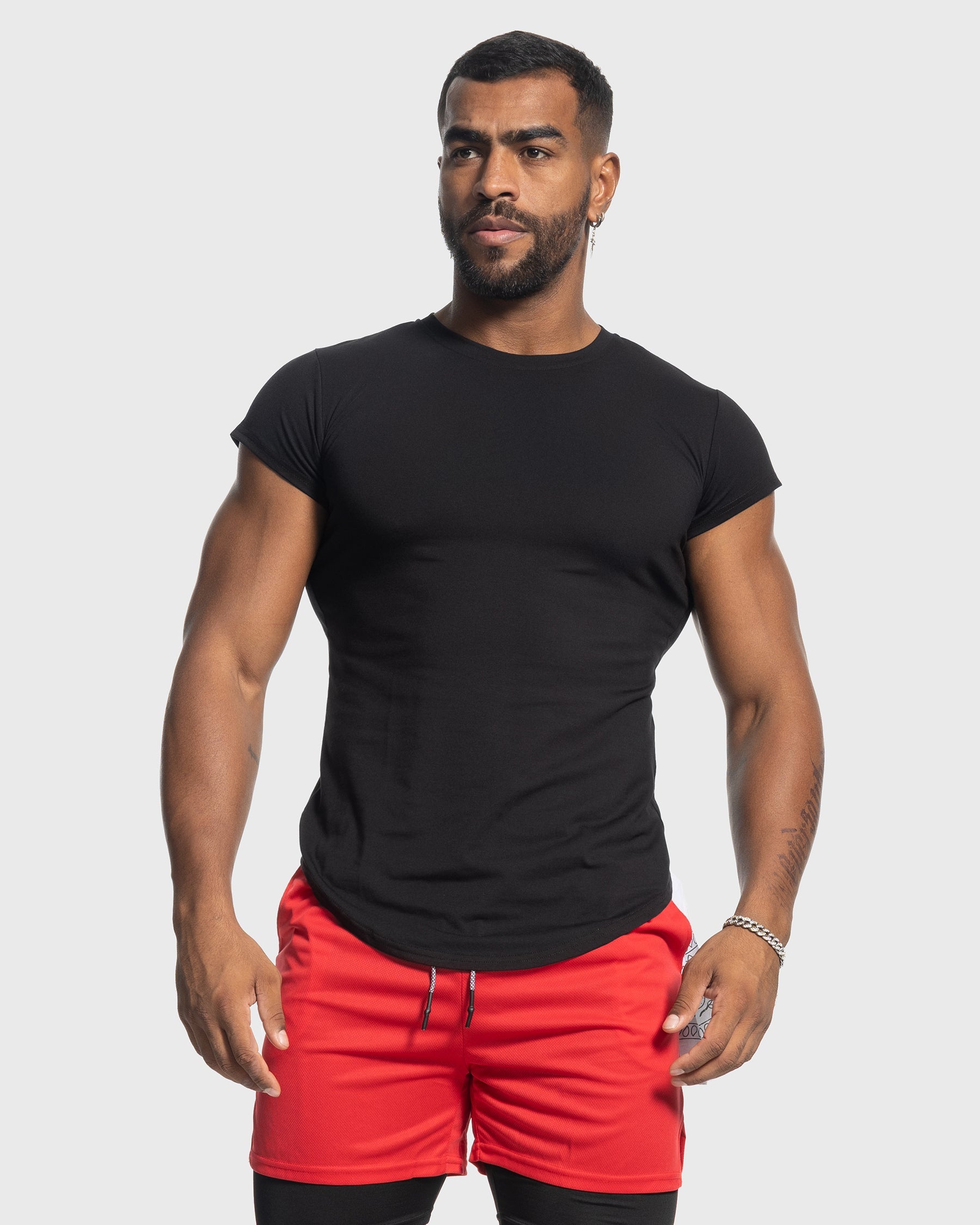 All Day Elite Cap Sleeve Muscle Fit T-Shirt(Final Sale–No Return or Exchange)