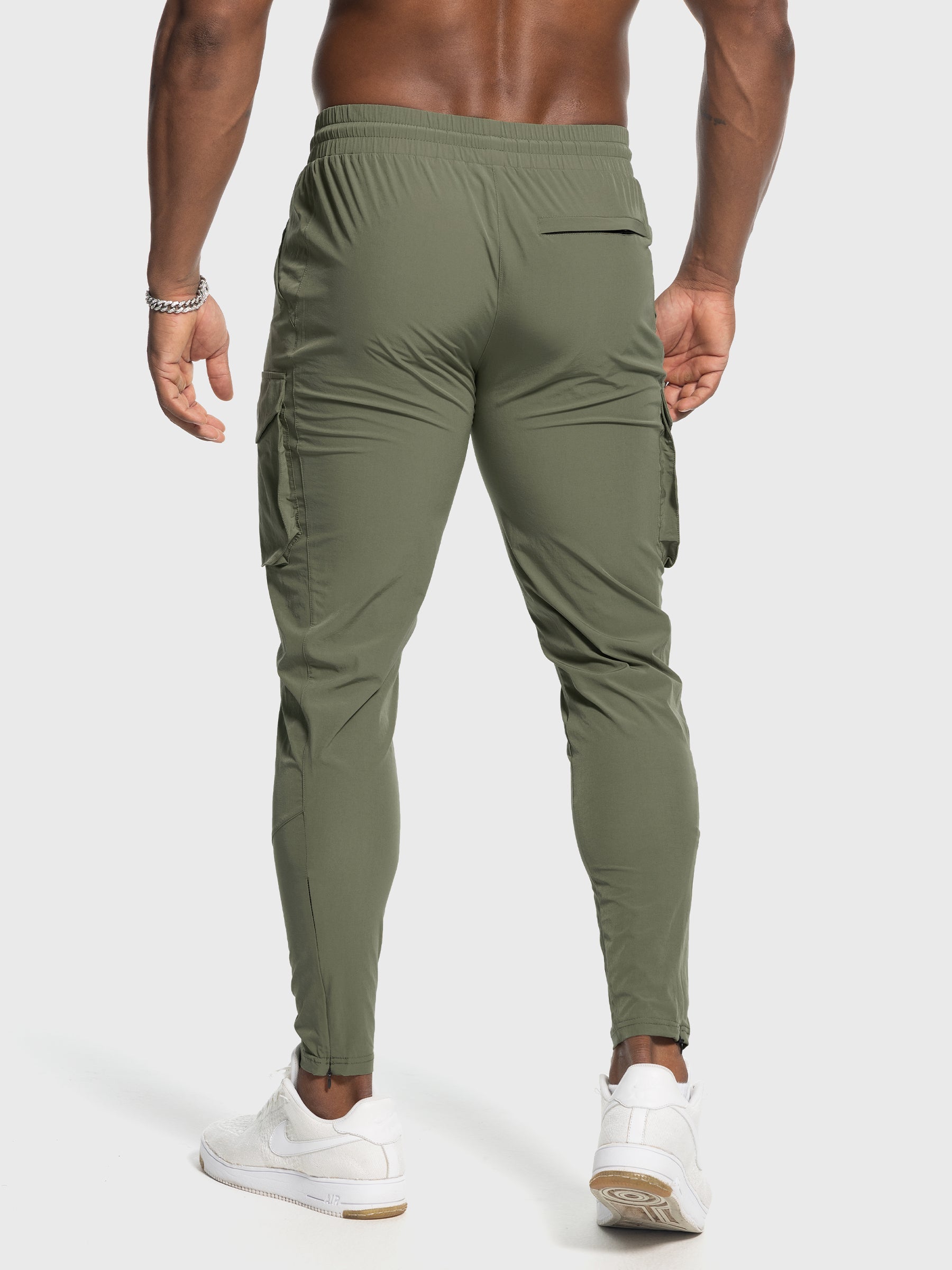 Quick Dry Gym Cargo Zip Jogger(Final Sale–No Return or Exchange)