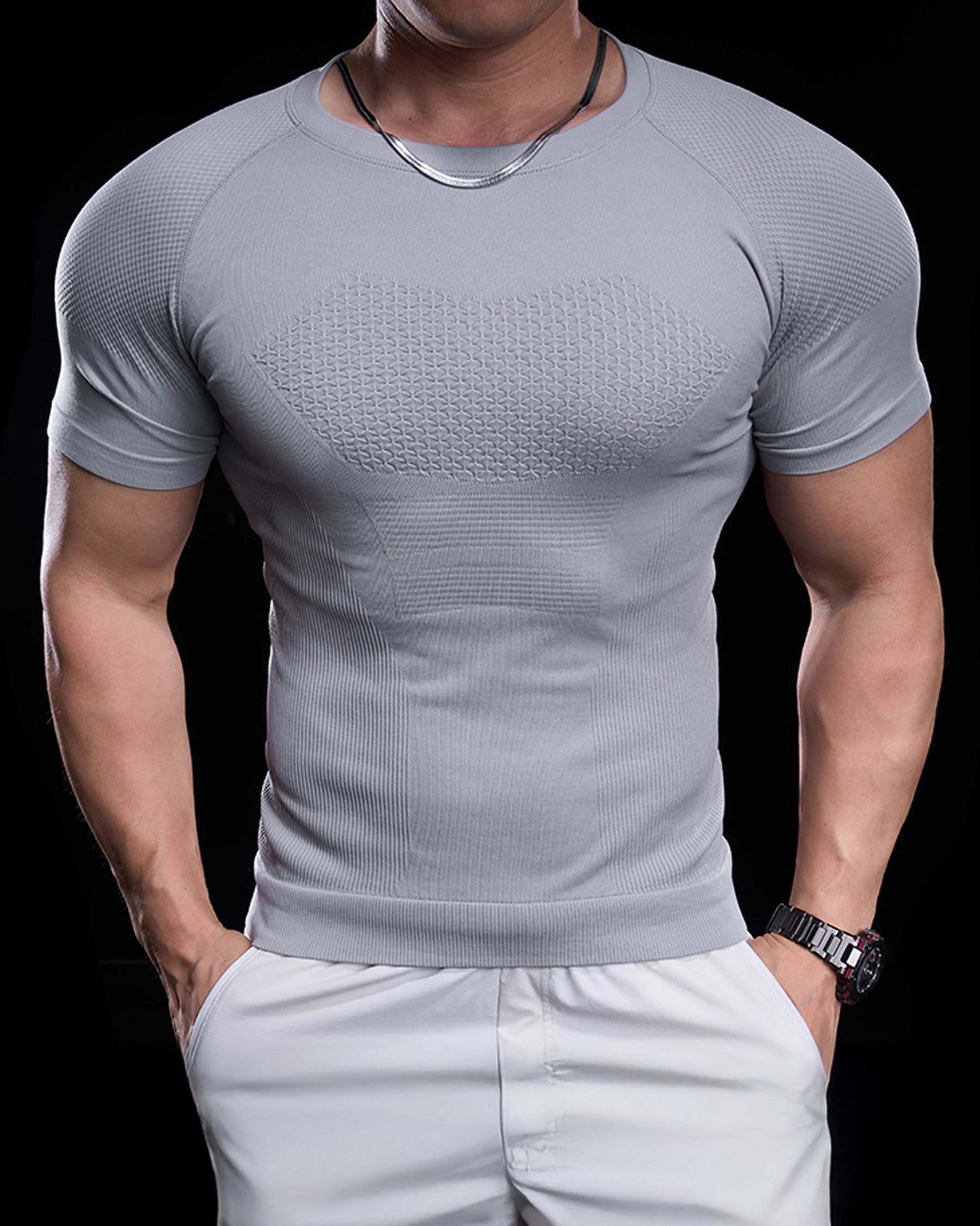 Seamless Quick-Dry Skinny Compression Tee