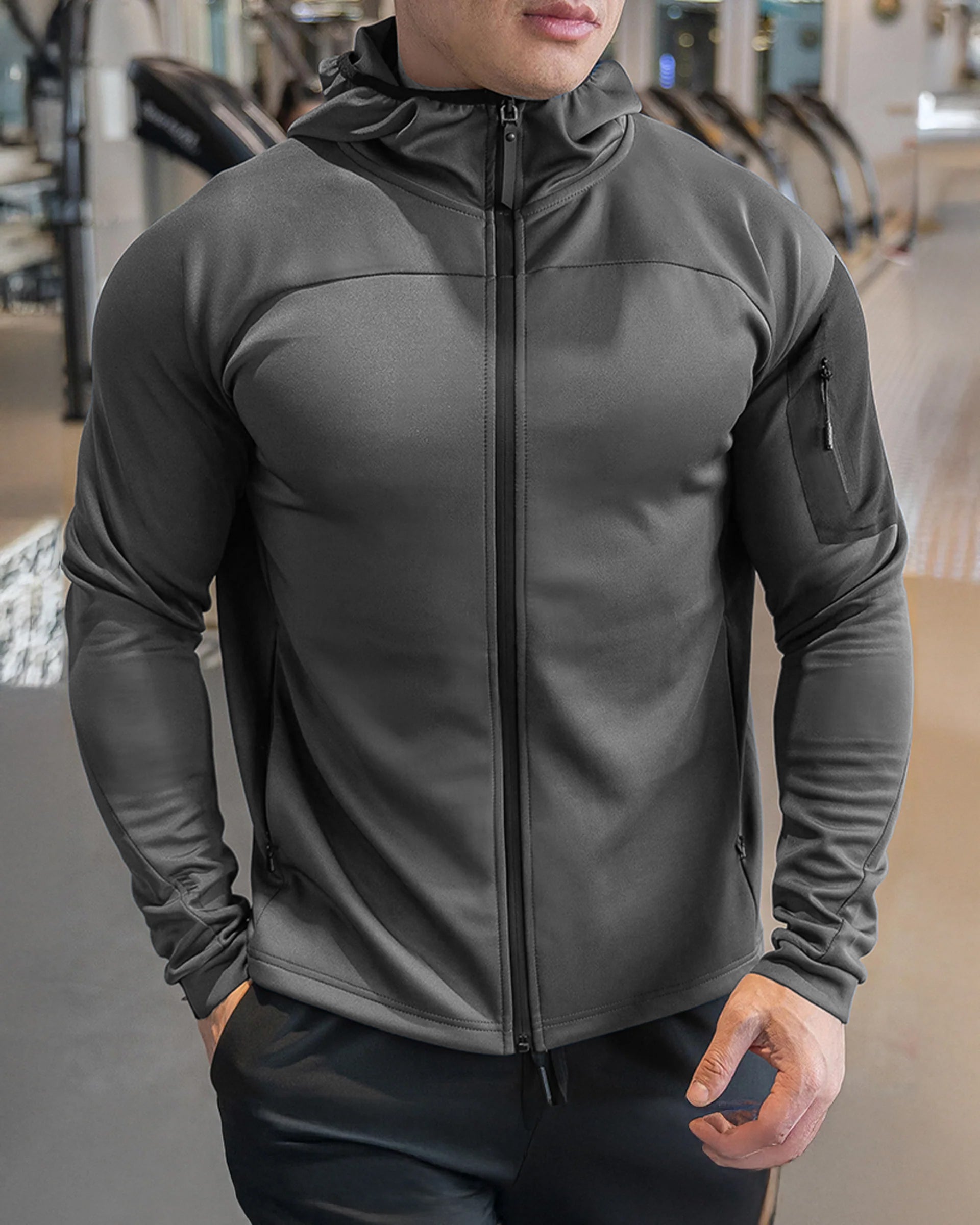 Arm Pocket Performance Hooded Jacket