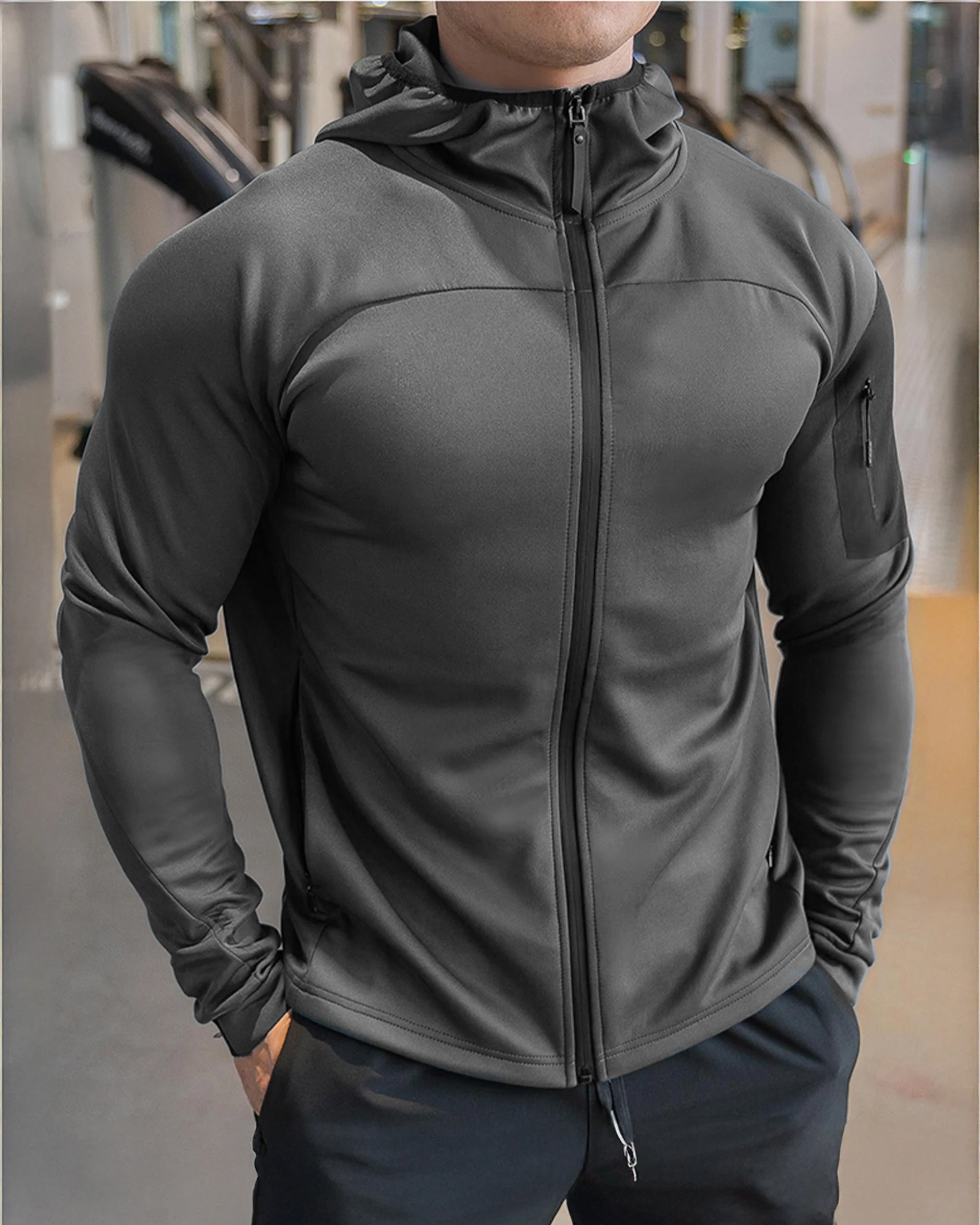 Arm Pocket Performance Hooded Jacket