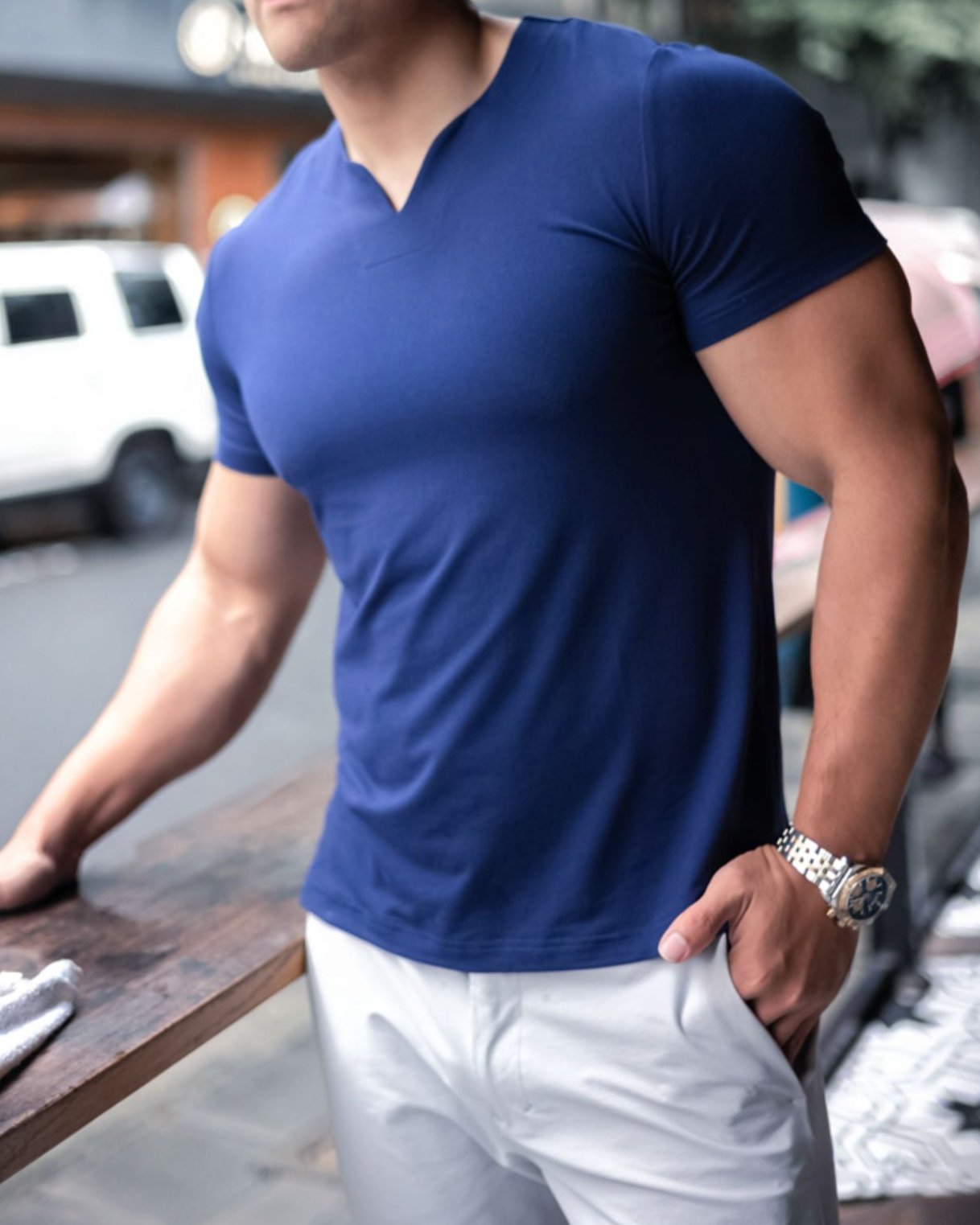 Society Cotton V-neck Short Sleeve(Final Restock)