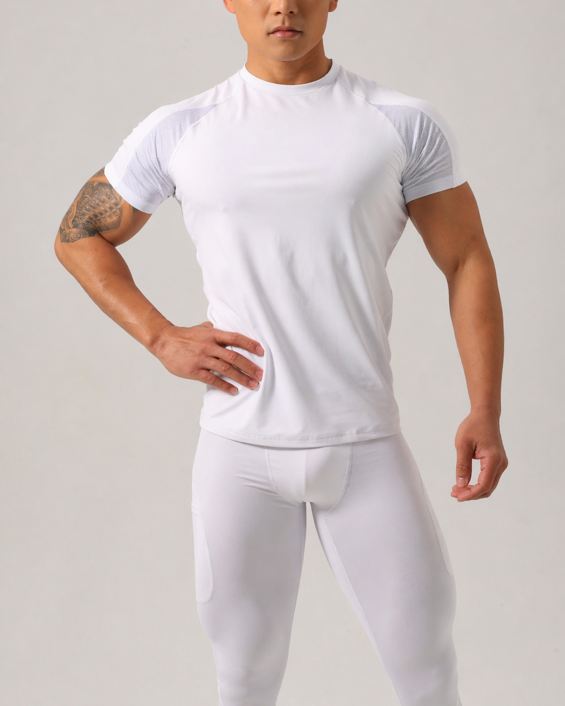 Men’s Contrast Panel Performance Training T-Shirt