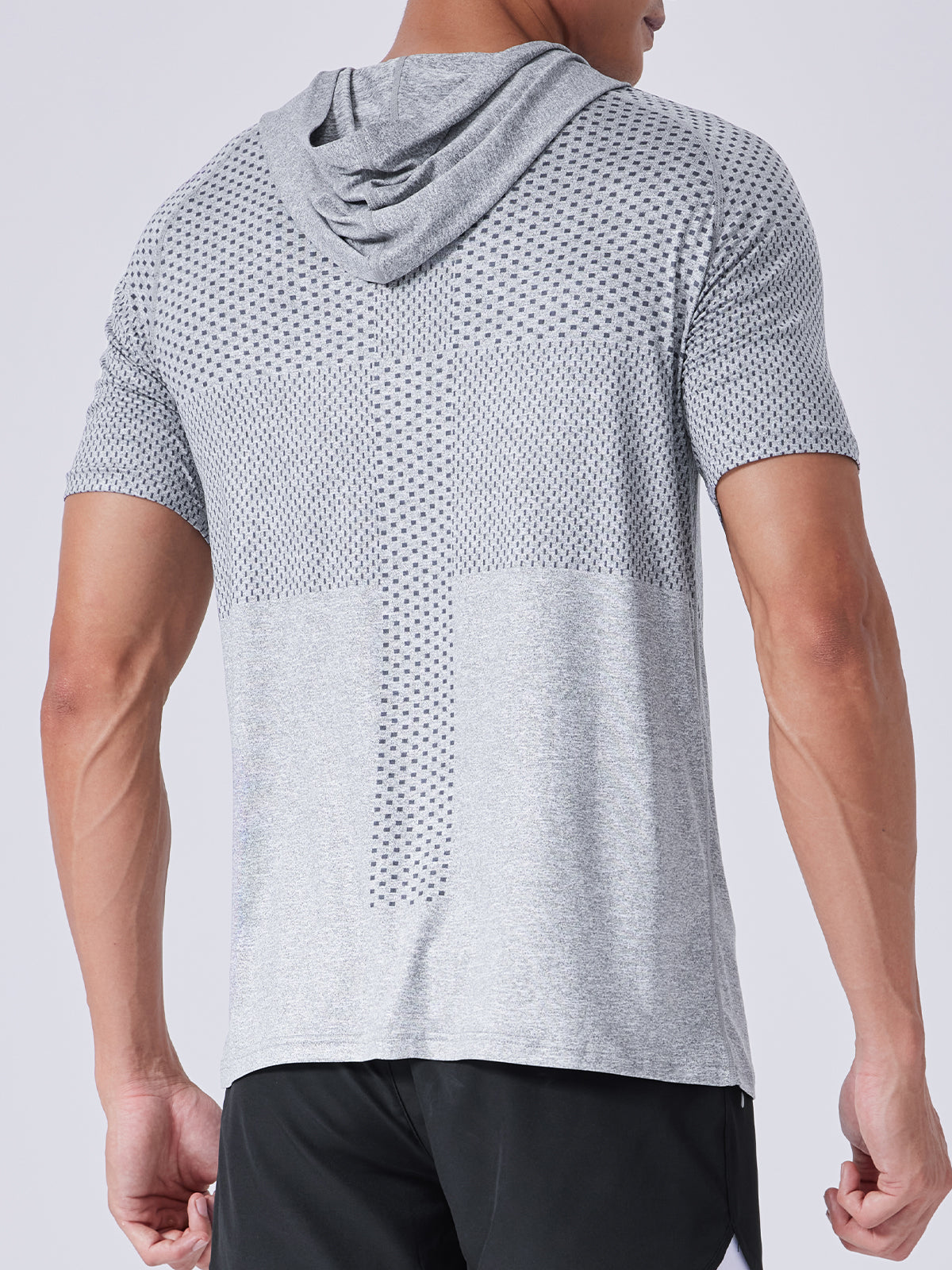 Men's Core Hooded Performance Shirt-Short Sleeve