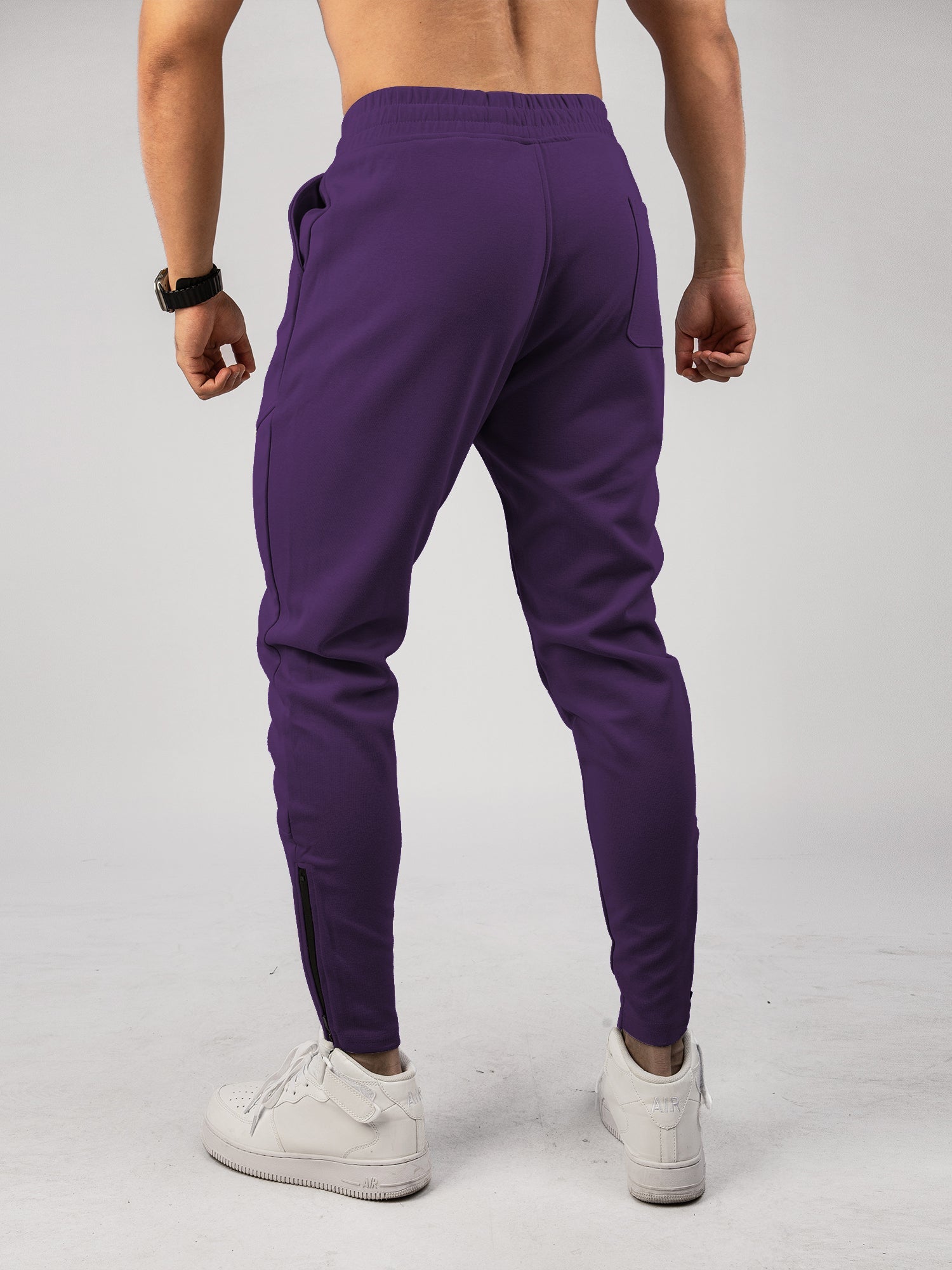 Men’s Warm Spliced Training Joggers with Zipper Hems
