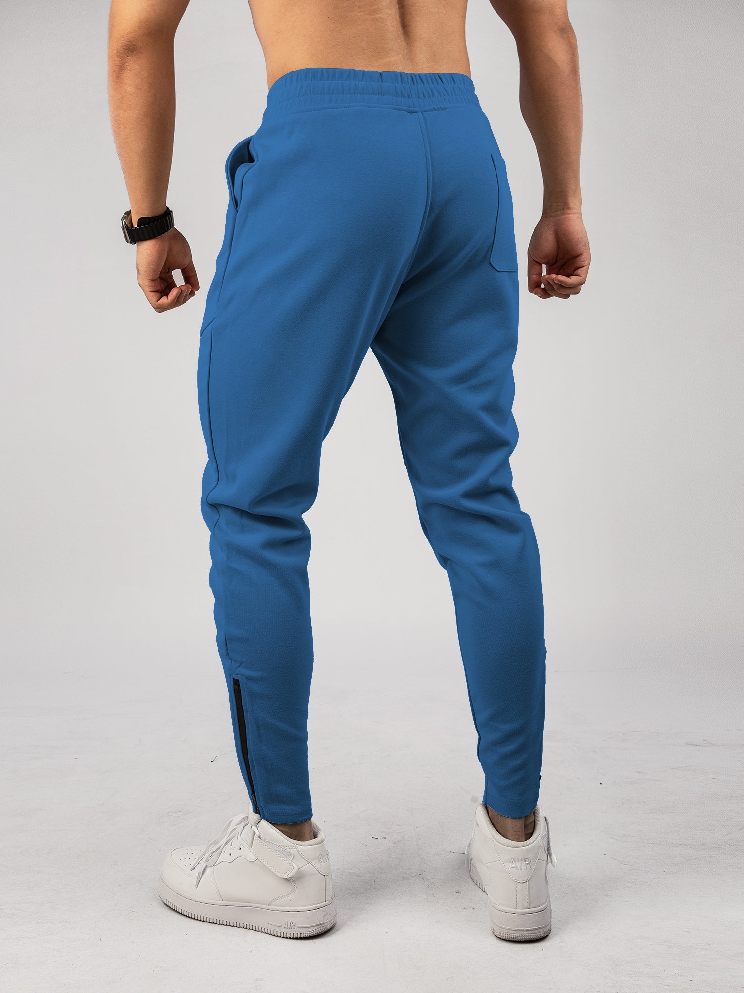 Men’s Warm Spliced Training Joggers with Zipper Hems