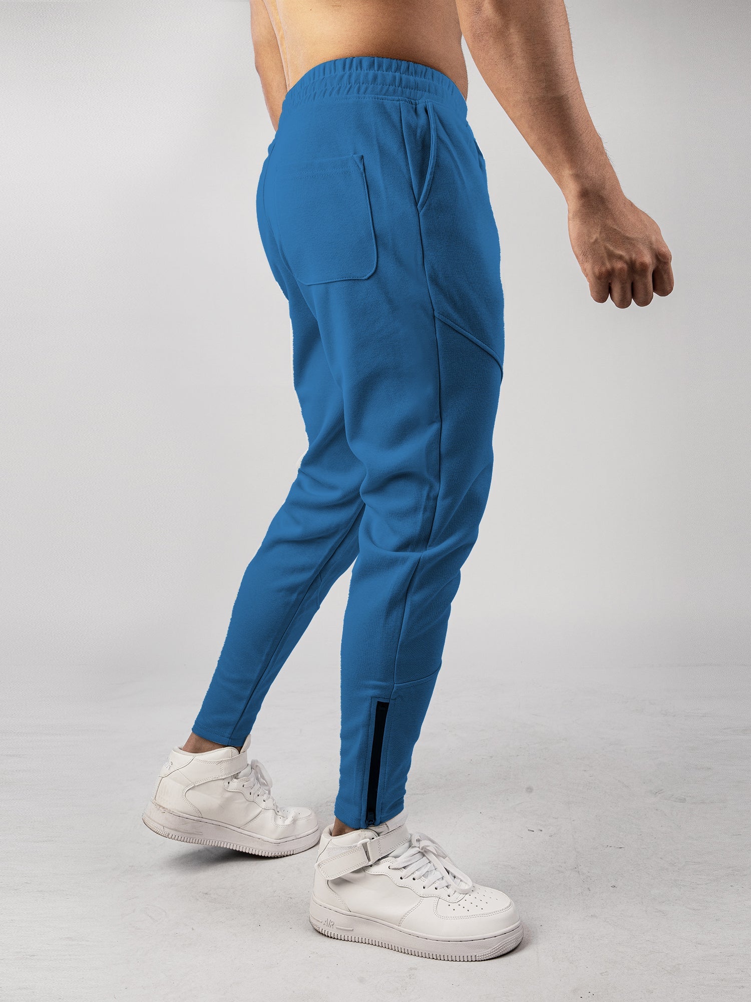 Men’s Warm Spliced Training Joggers with Zipper Hems