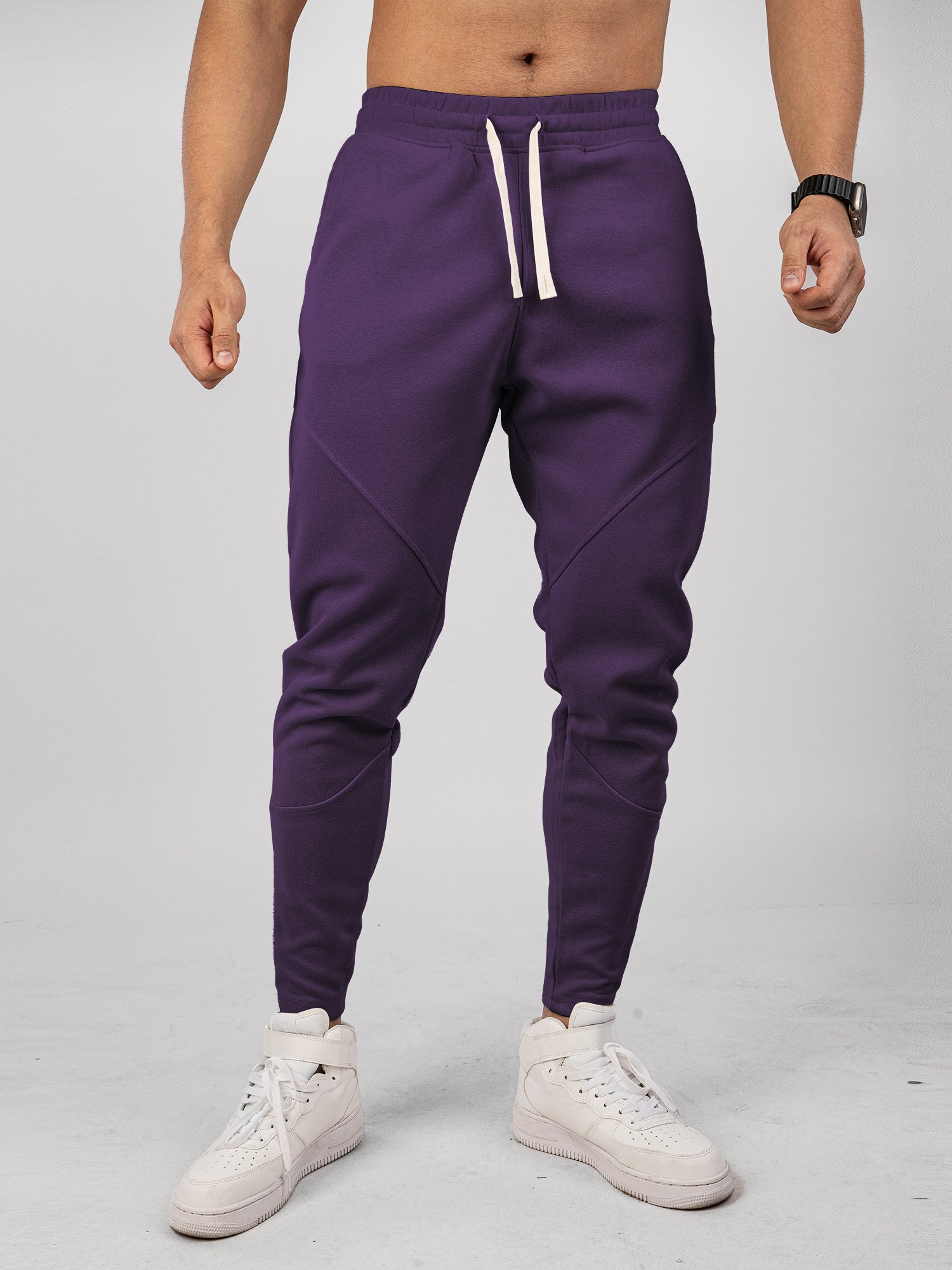 Men’s Warm Spliced Training Joggers with Zipper Hems