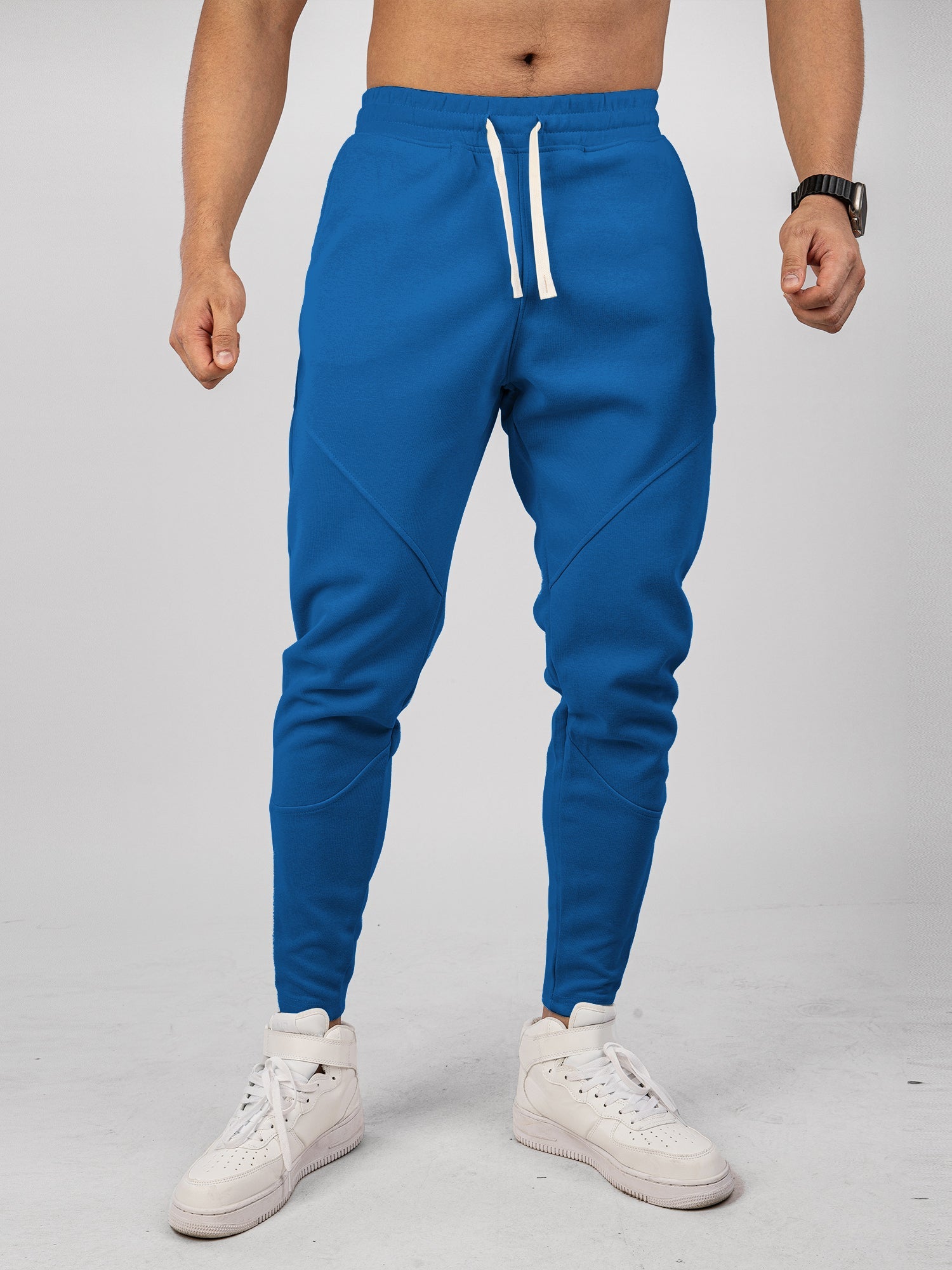 Men’s Warm Spliced Training Joggers with Zipper Hems