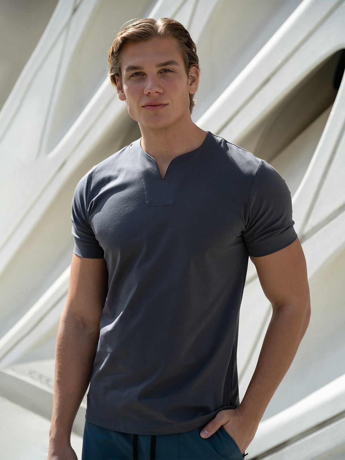 Society Cotton V-neck Short Sleeve(Final Restock)