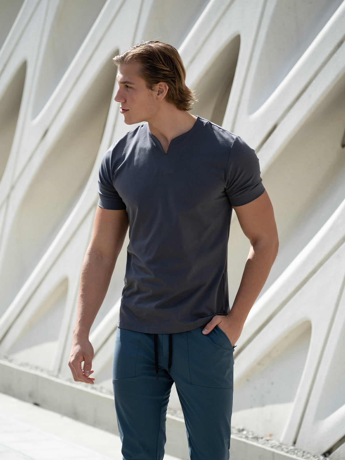 Society Cotton V-neck Short Sleeve(Final Restock)