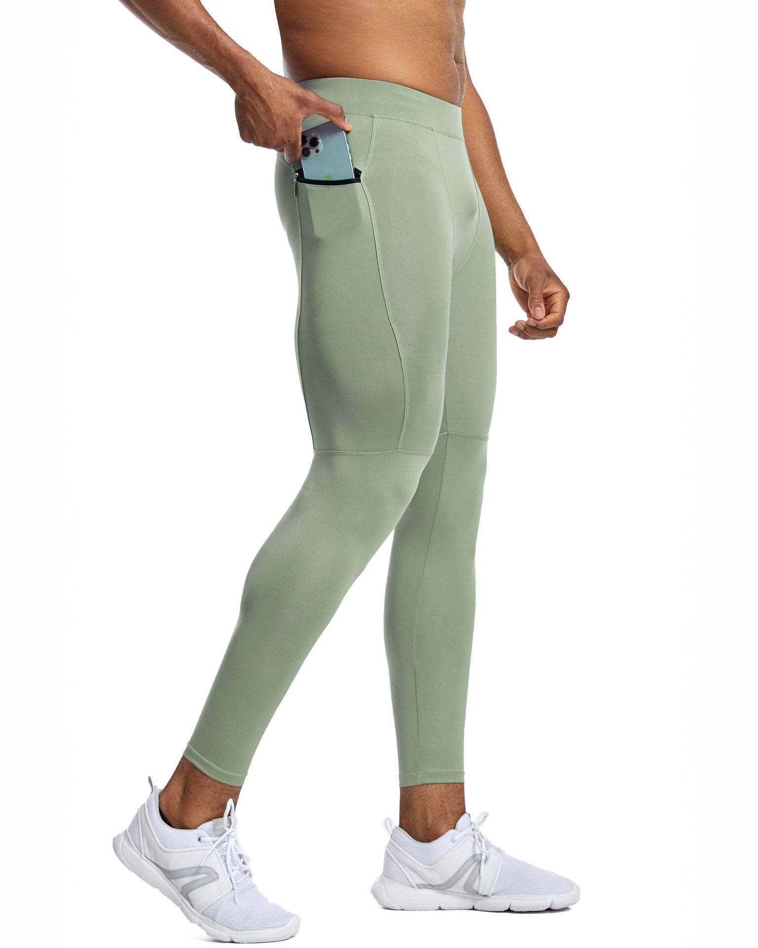 Compression Leggings With Zip Pocket