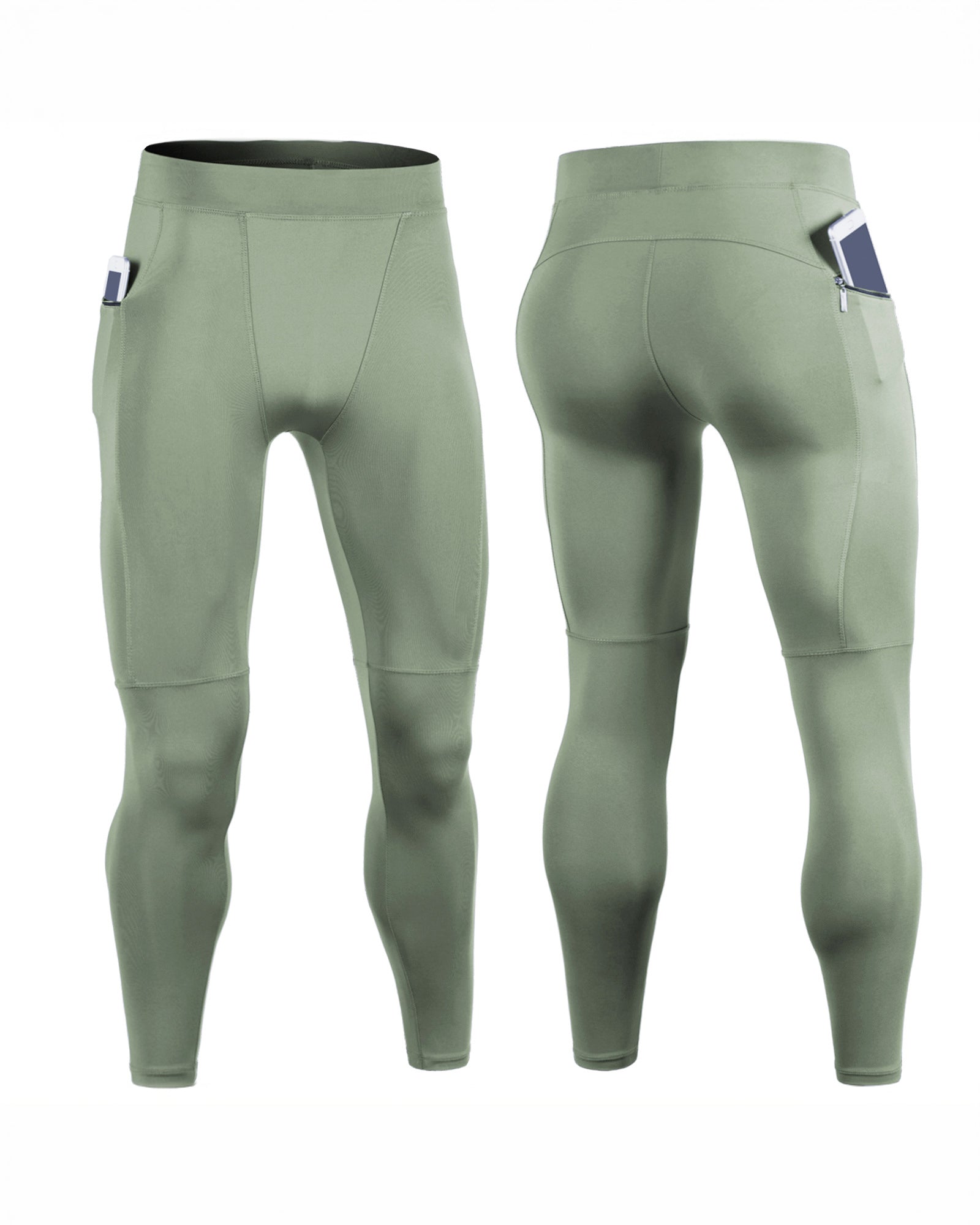 Compression Leggings With Zip Pocket