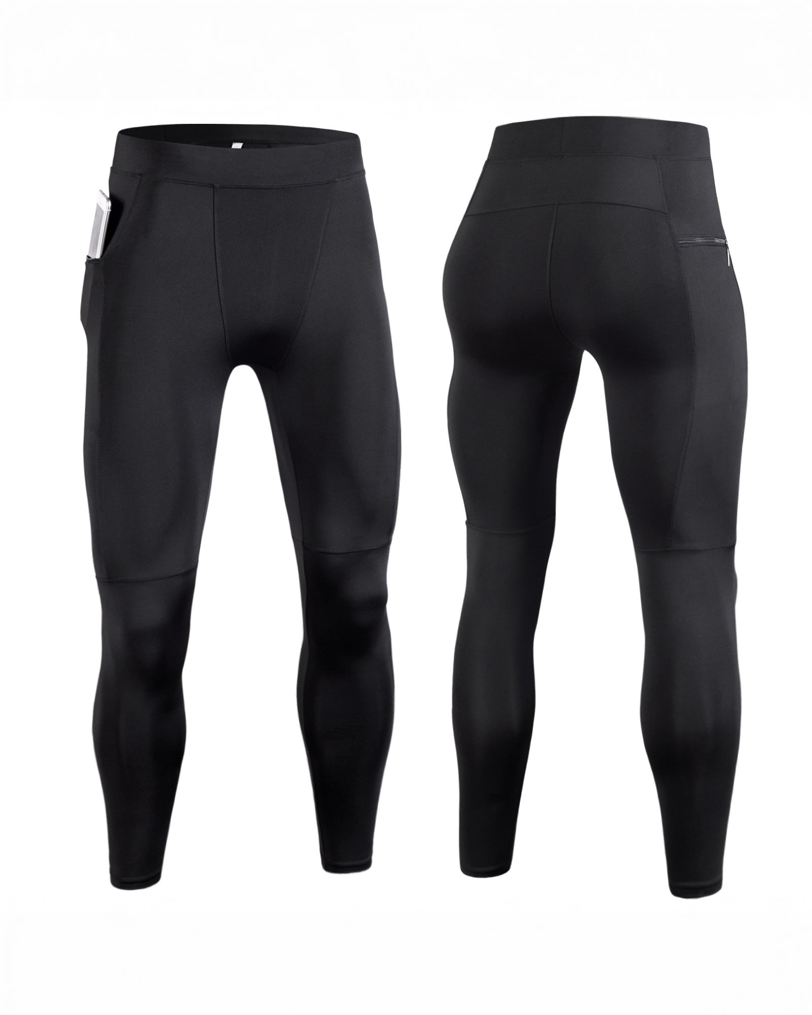 Compression Leggings With Zip Pocket