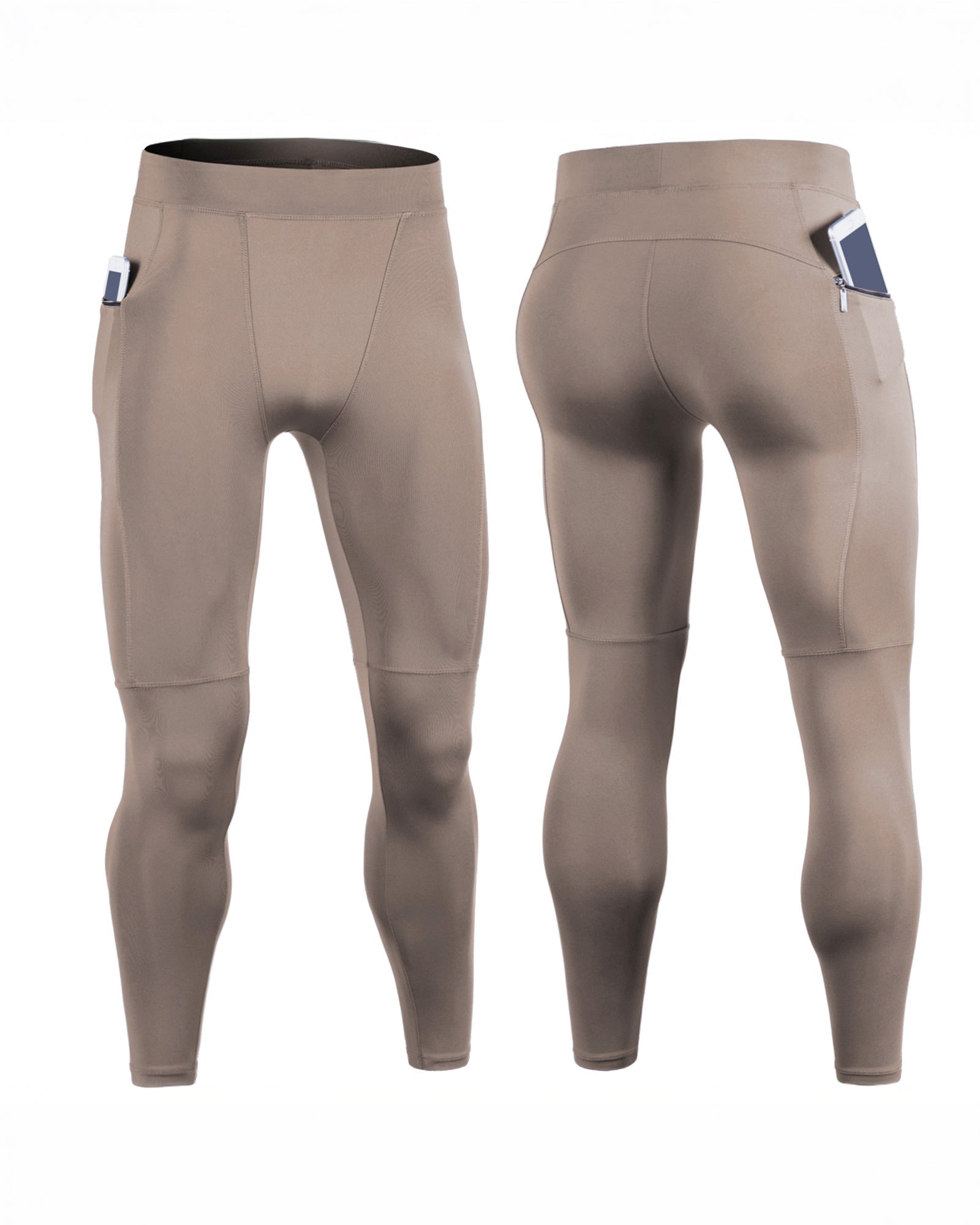 Compression Leggings With Zip Pocket