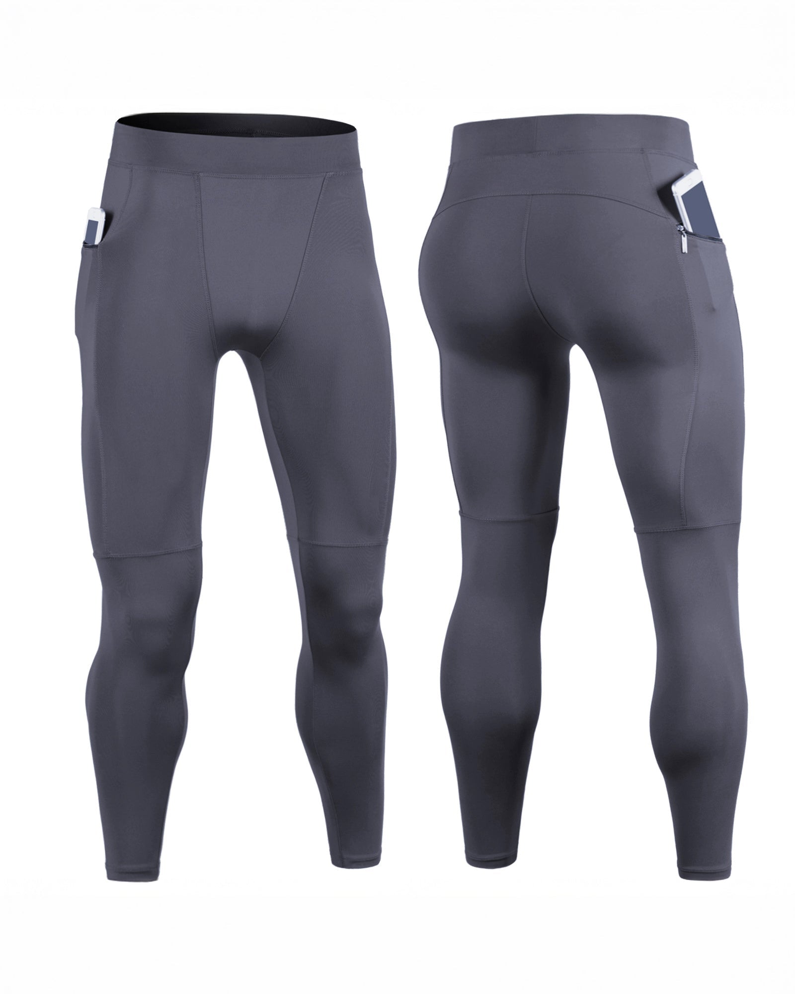 Compression Leggings With Zip Pocket