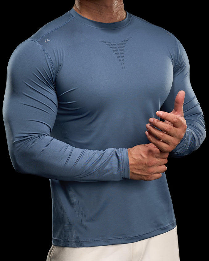 Performance Long Sleeve Tee Crew Neck Quick Dry