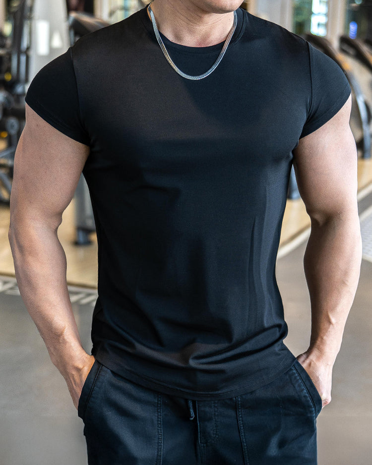 Cap Sleeve Muscle Fit Tee