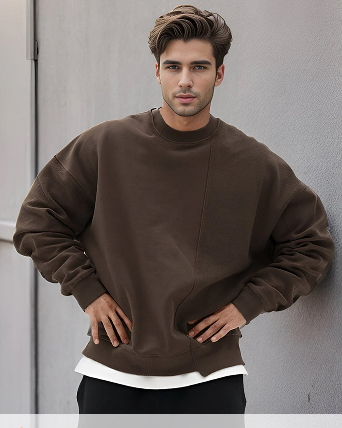 Essential Patchwork Crew Sweatshirt
