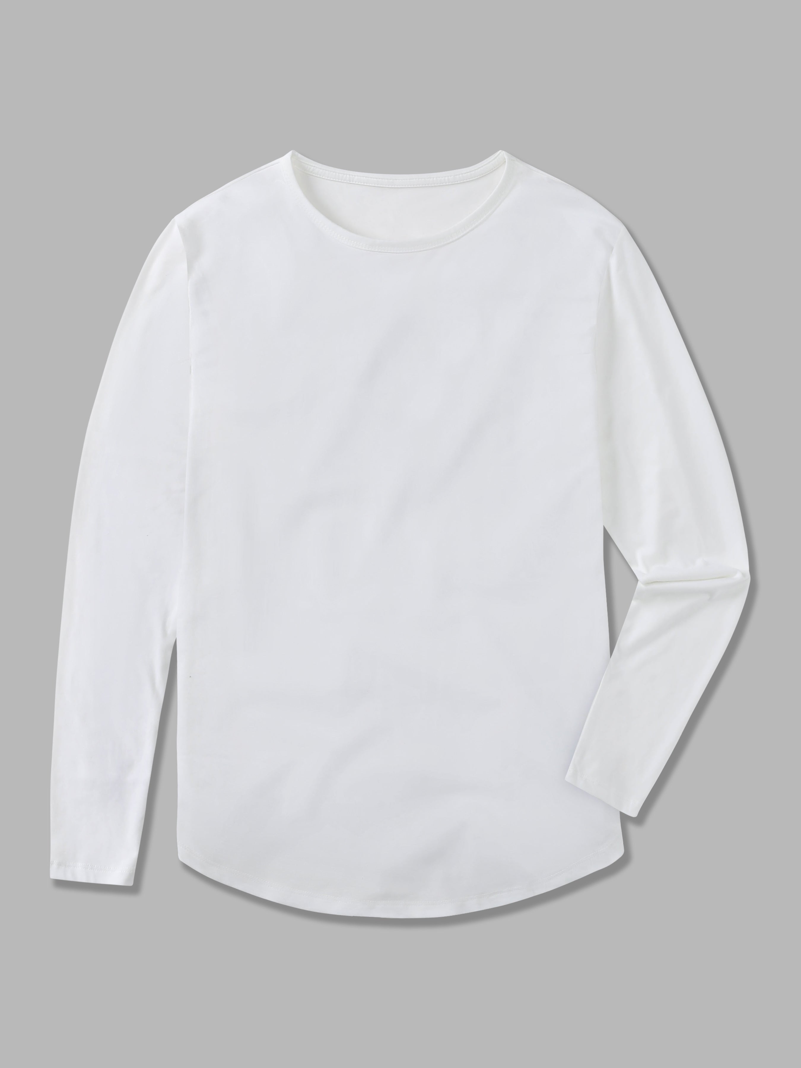 All Day Elite Curve-Hem Tee Stretch Long Sleeve(Final Sale–No Return or Exchange)