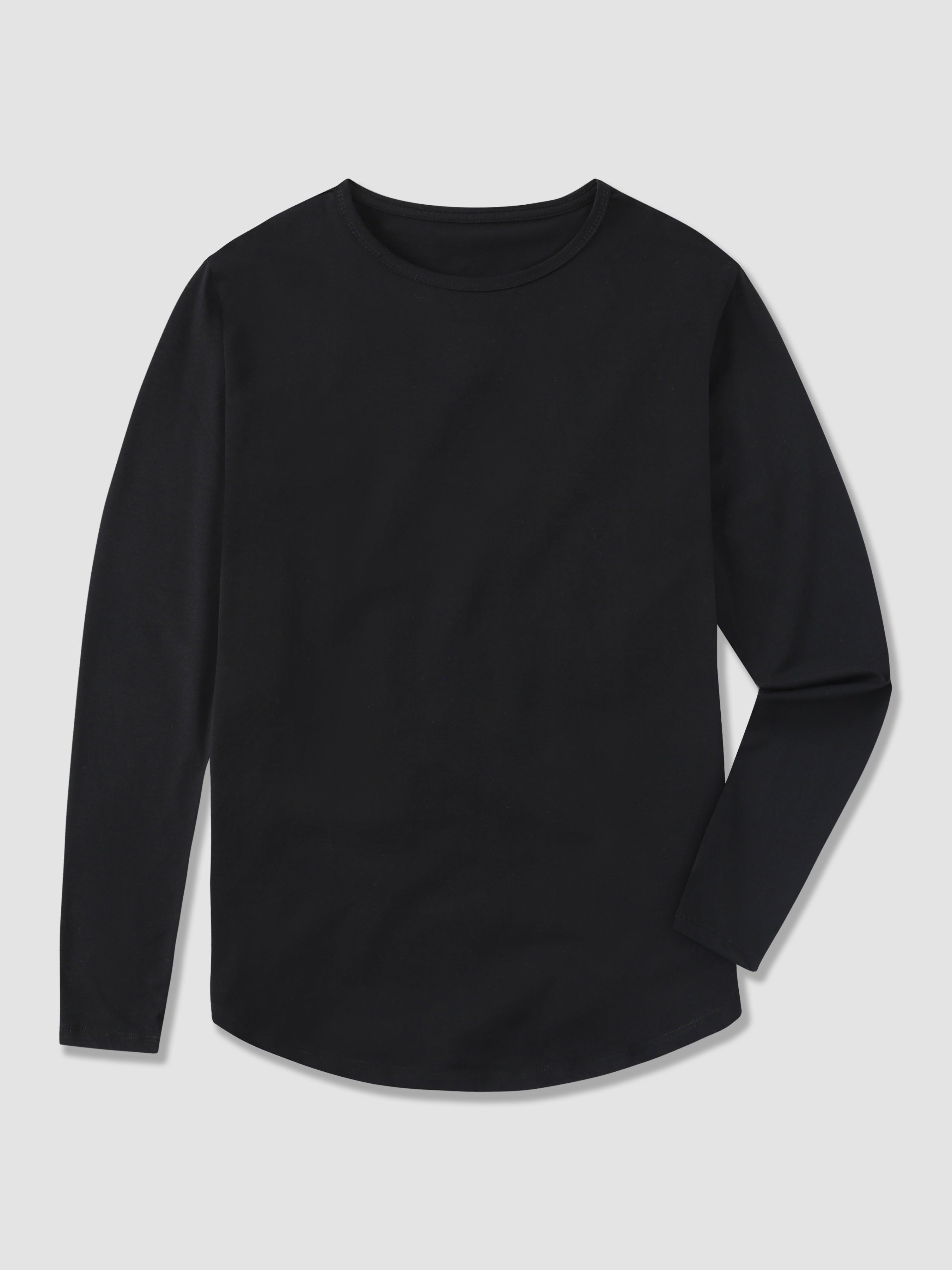 All Day Elite Curve-Hem Tee Stretch Long Sleeve(Final Sale–No Return or Exchange)