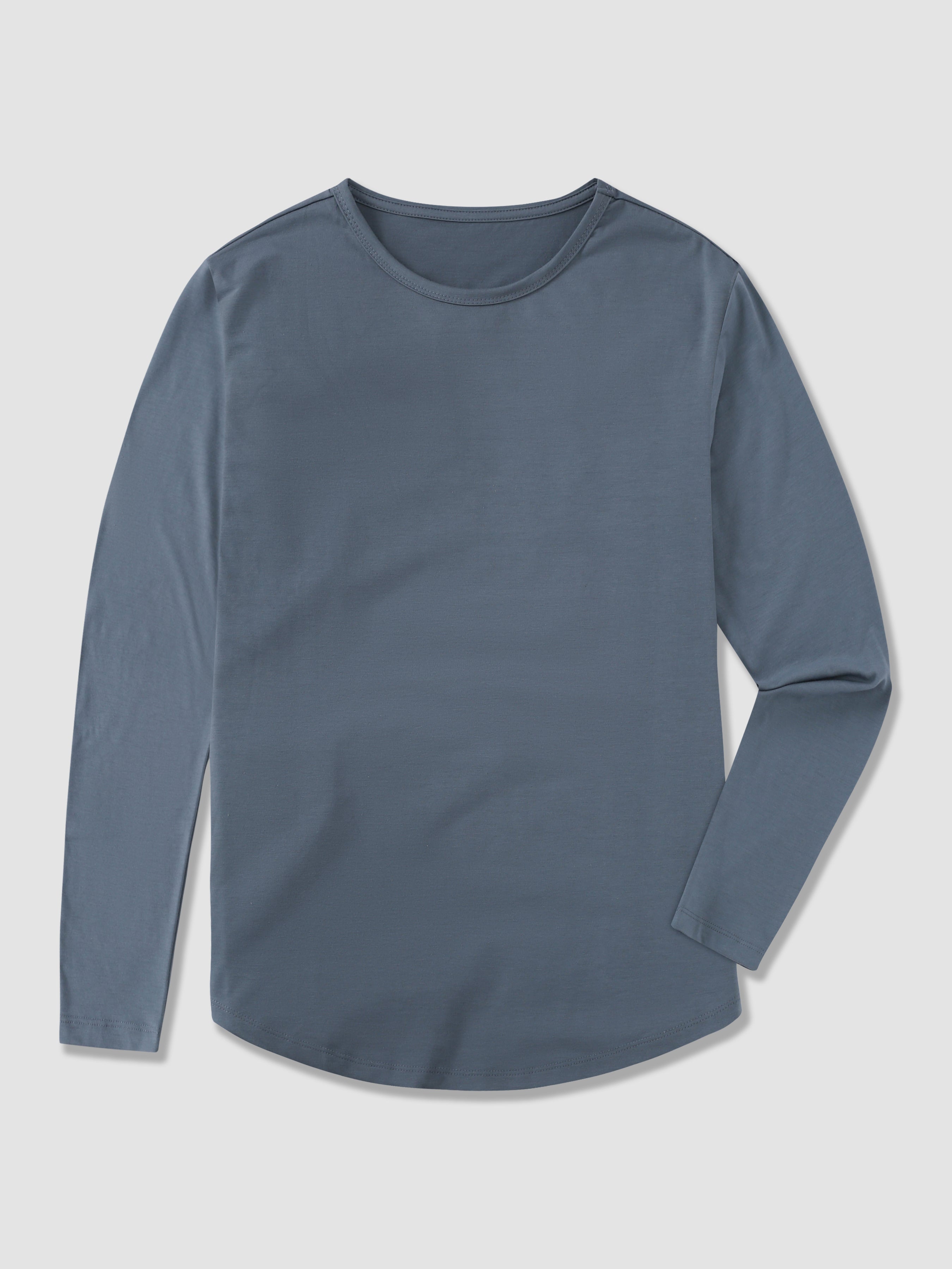 All Day Elite Curve-Hem Tee Stretch Long Sleeve(Final Sale–No Return or Exchange)