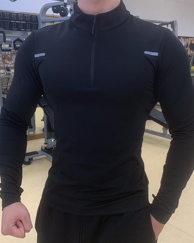 Reflective Performance Quarter-Zip Long Sleeve Shirts