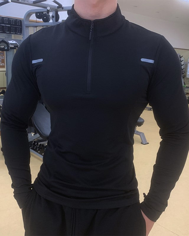 Reflective Performance Quarter-Zip Long Sleeve Shirts