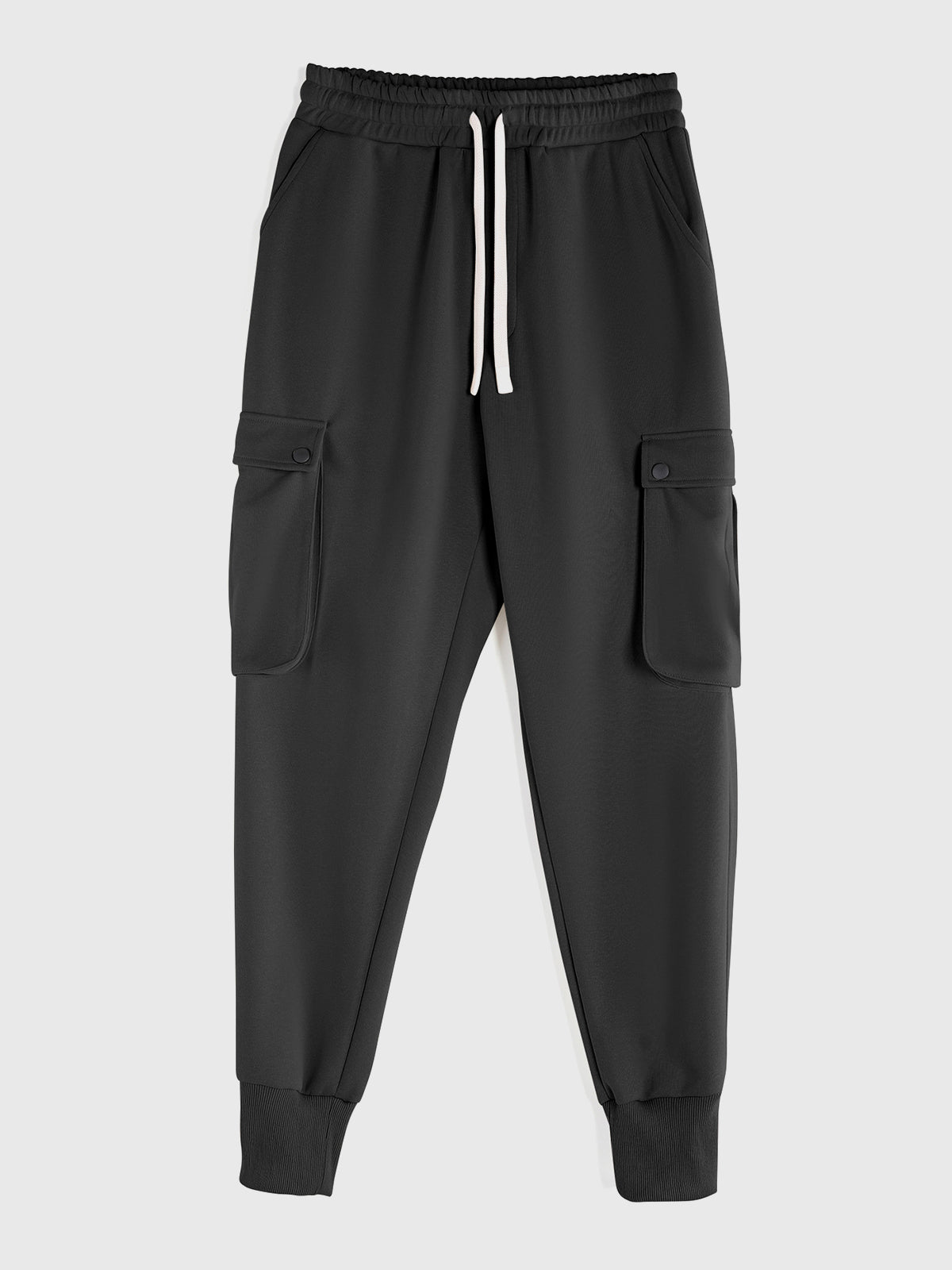 Comfy High Rib Cargo Sweatpant Jogger All Season Essential