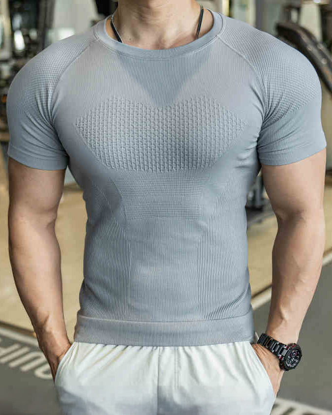 Seamless Quick-Dry Skinny Compression Tee