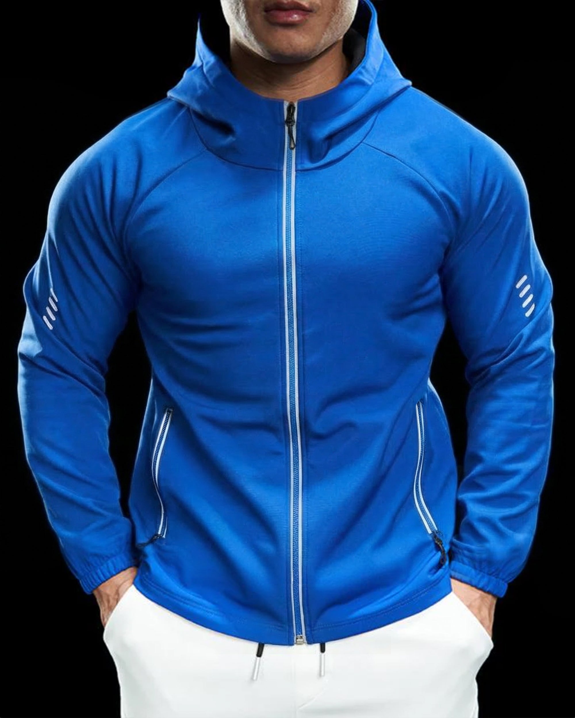 Wind Resistance Fleece Soft Shell Hooded Jacket