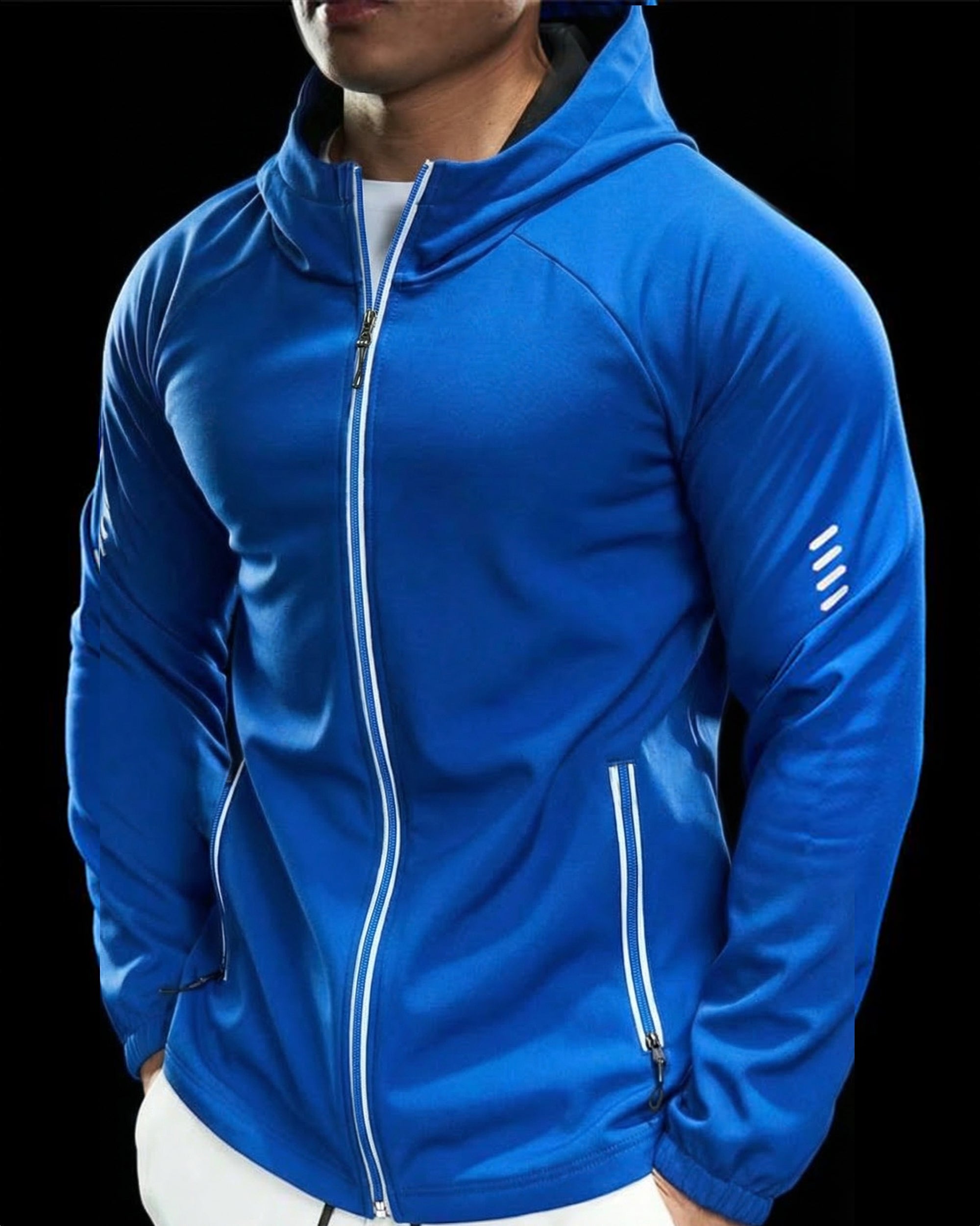 Wind Resistance Fleece Soft Shell Hooded Jacket