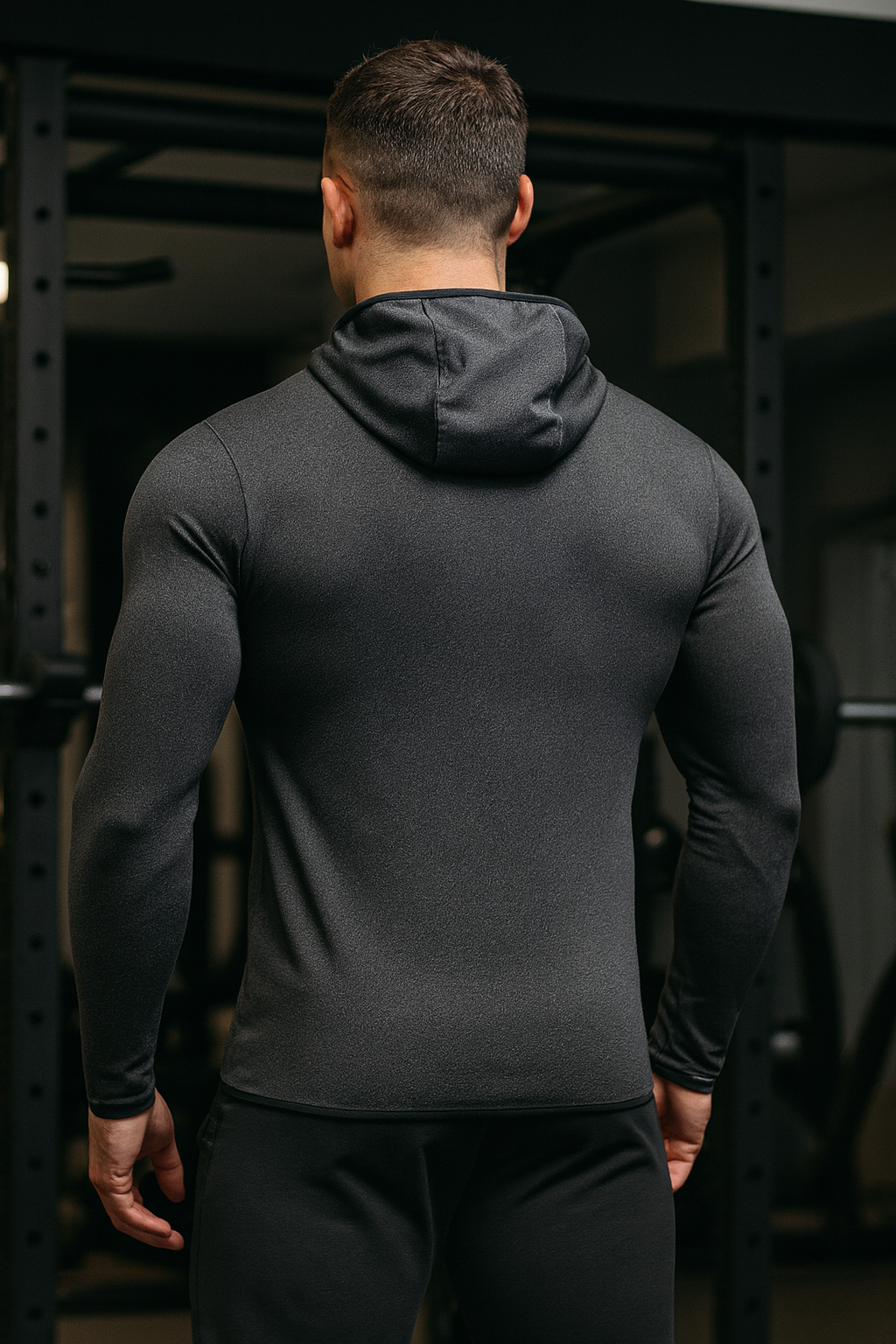 Men’s Long-Sleeve Hooded Active T-Shirt