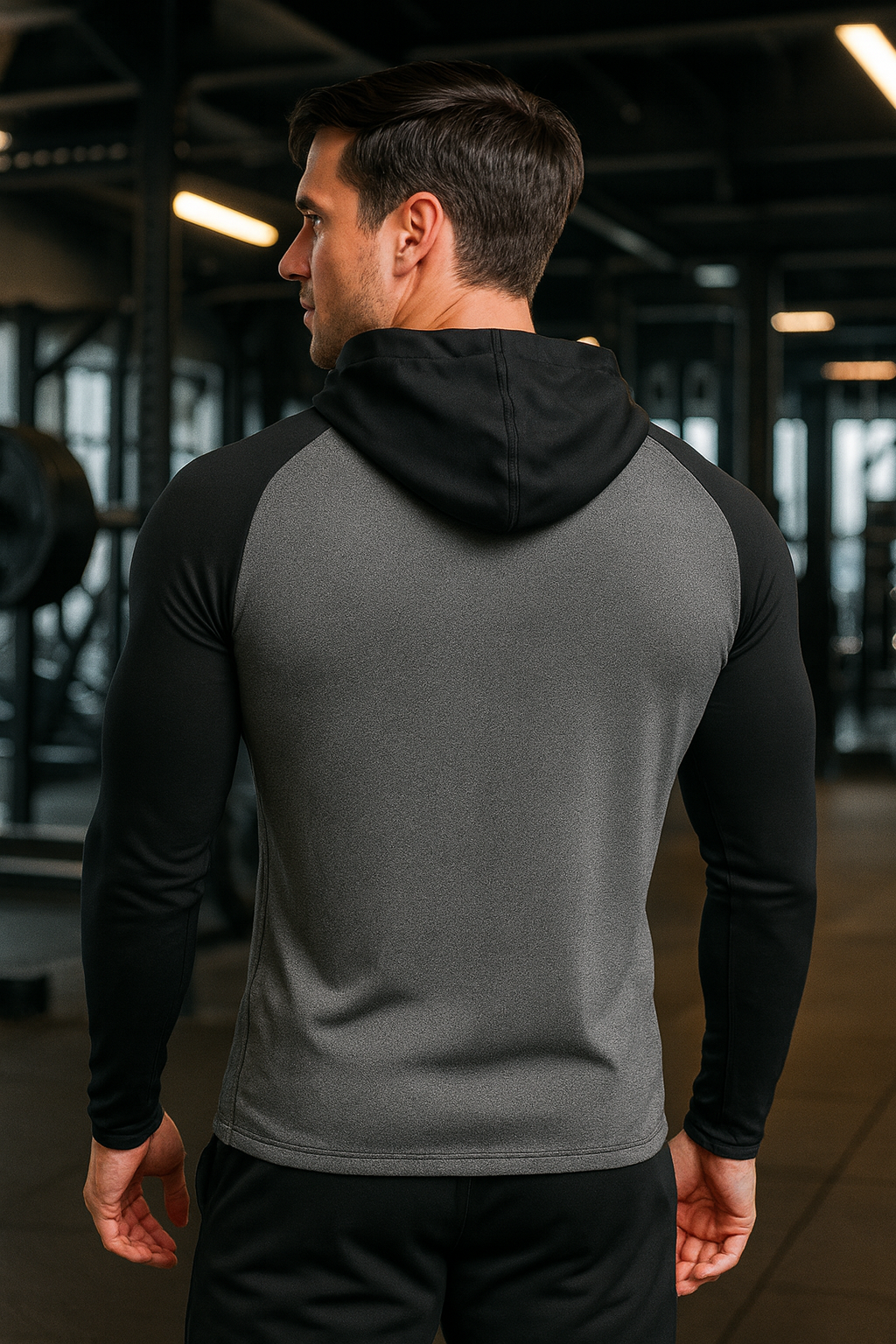 Men’s Long-Sleeve Hooded Active Top