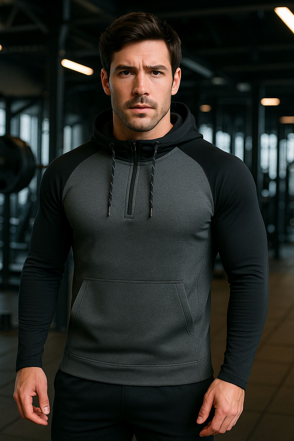 Men’s Long-Sleeve Hooded Active Top