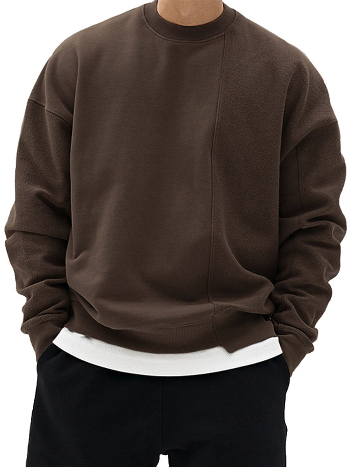 Essential Patchwork Crew Sweatshirt