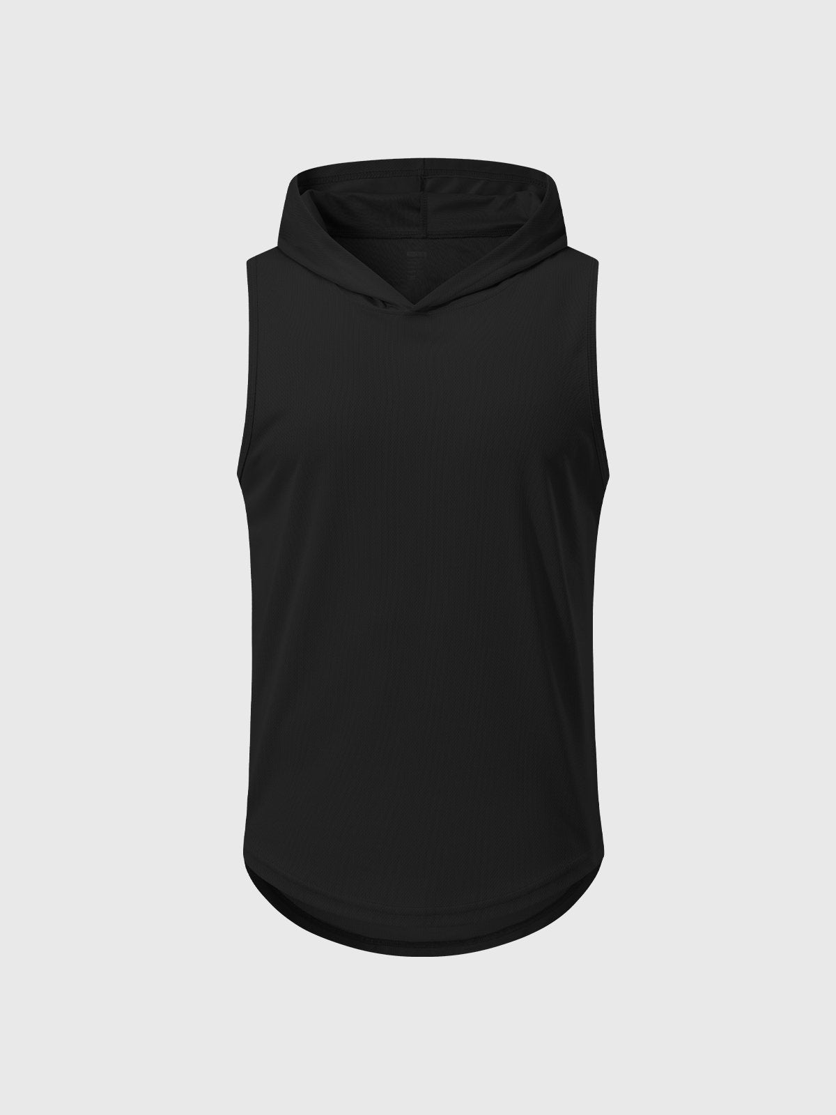 Workout Hooded Tank Curved Hem
