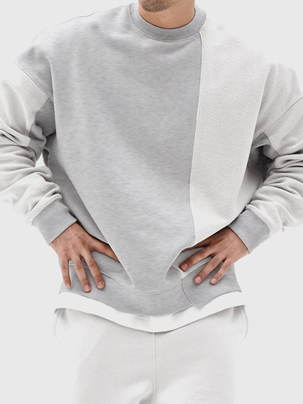 Essential Patchwork Crew Sweatshirt