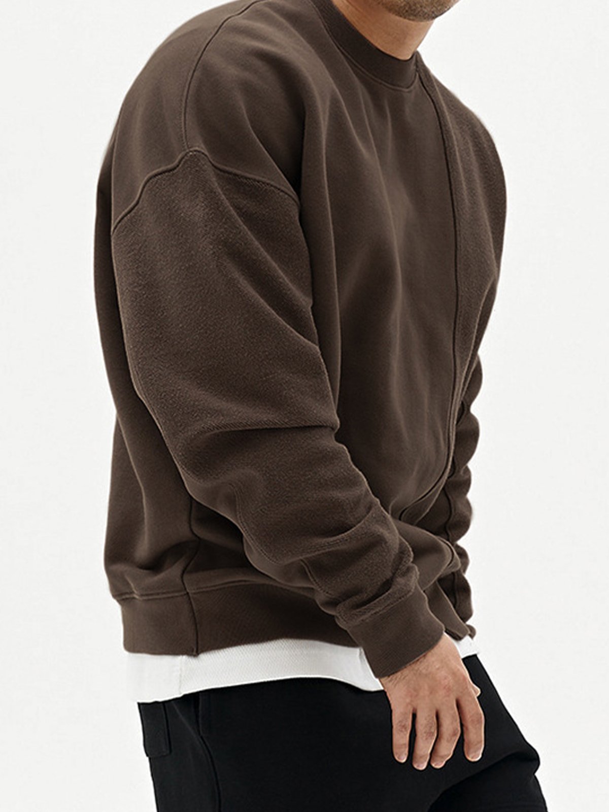 Essential Patchwork Crew Sweatshirt
