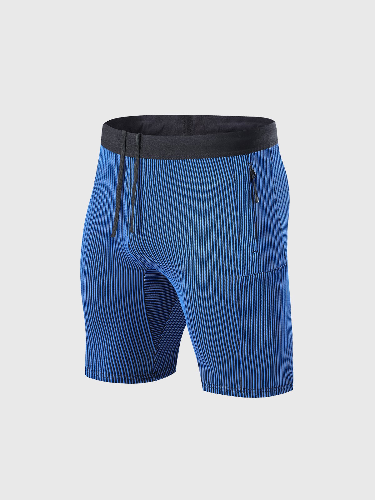 8" Pro Compression Lined Running Shorts with Zip Pockets
