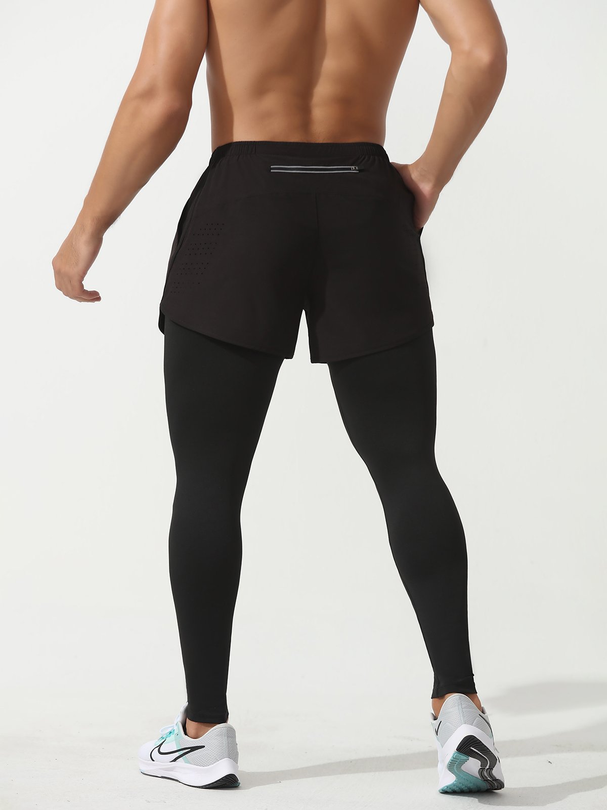 Interval Workout Pant 2 in 1 Compression Tight + Short Combo