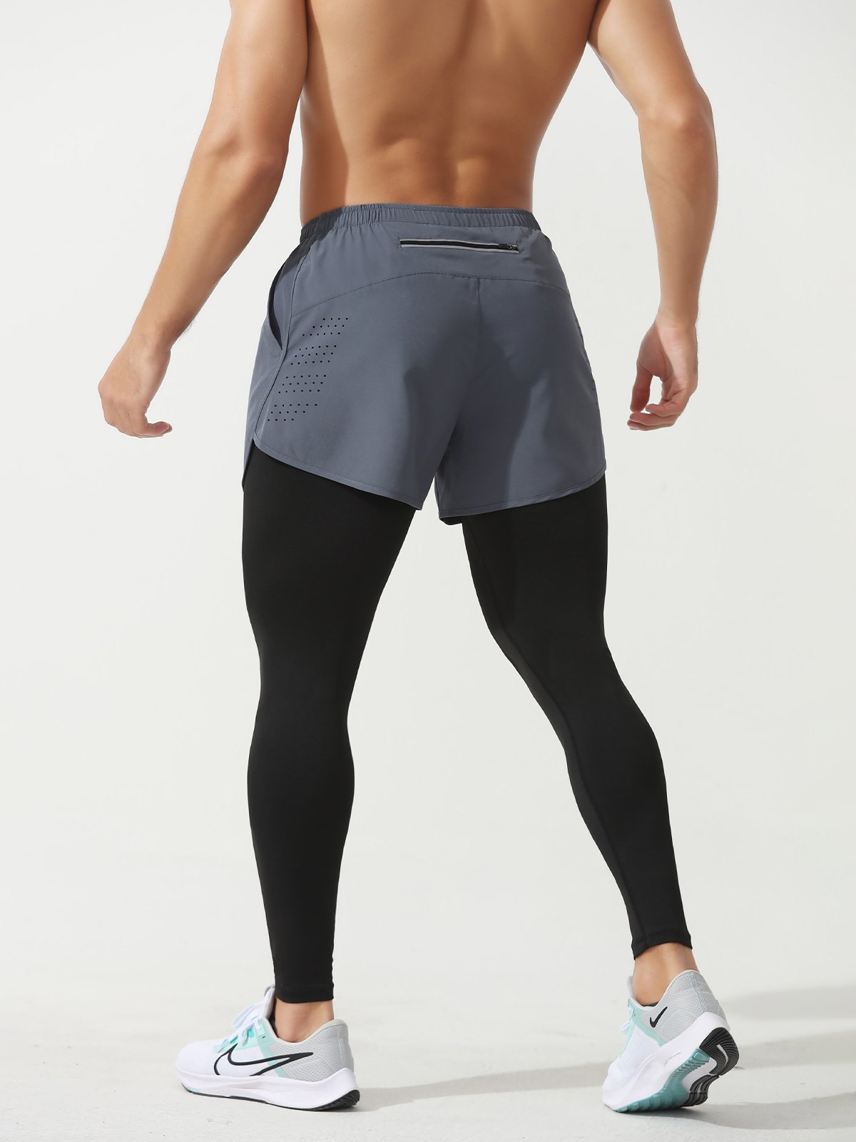 Interval Workout Pant 2 in 1 Compression Tight + Short Combo