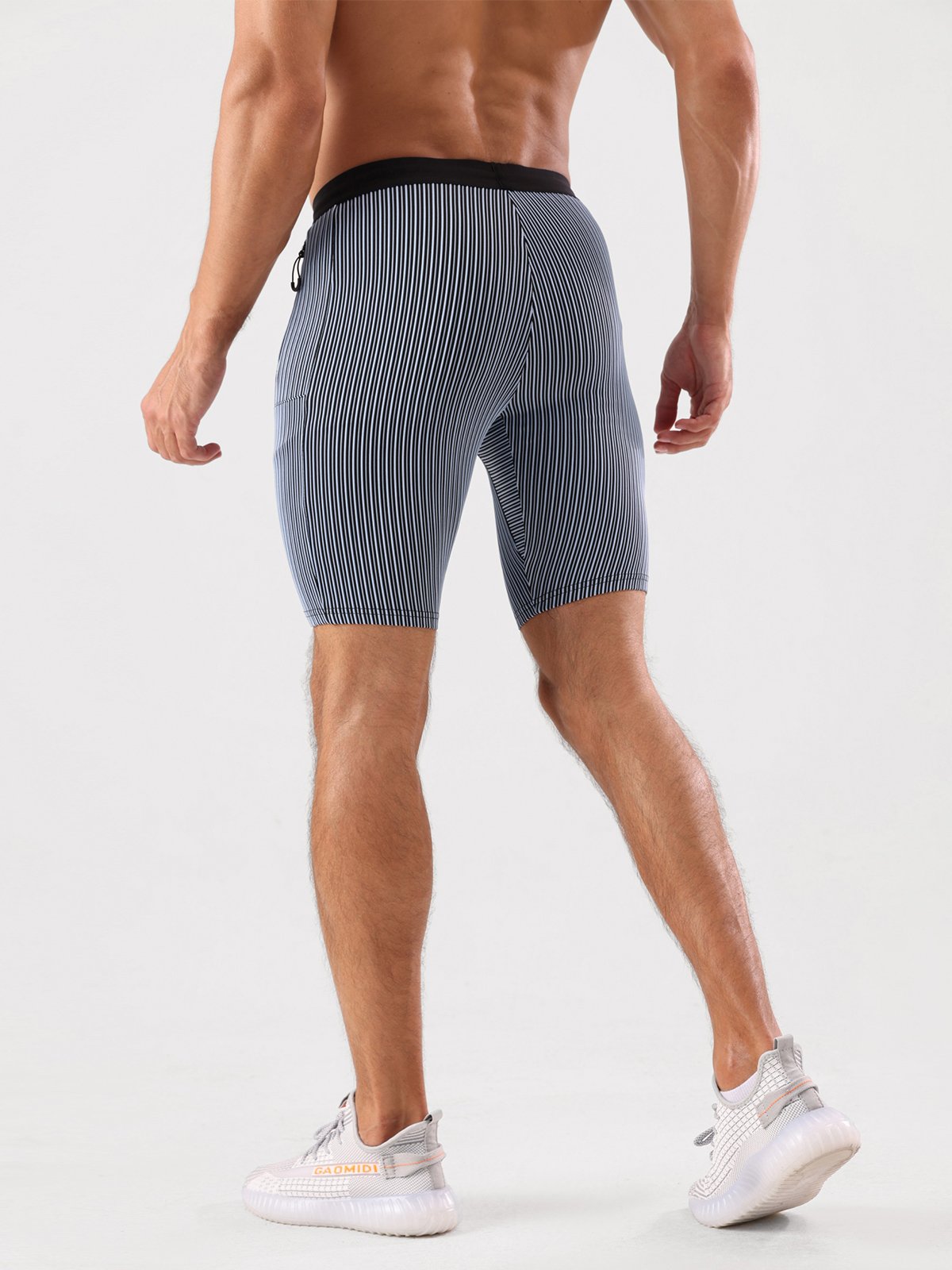8" Pro Compression Lined Running Shorts with Zip Pockets