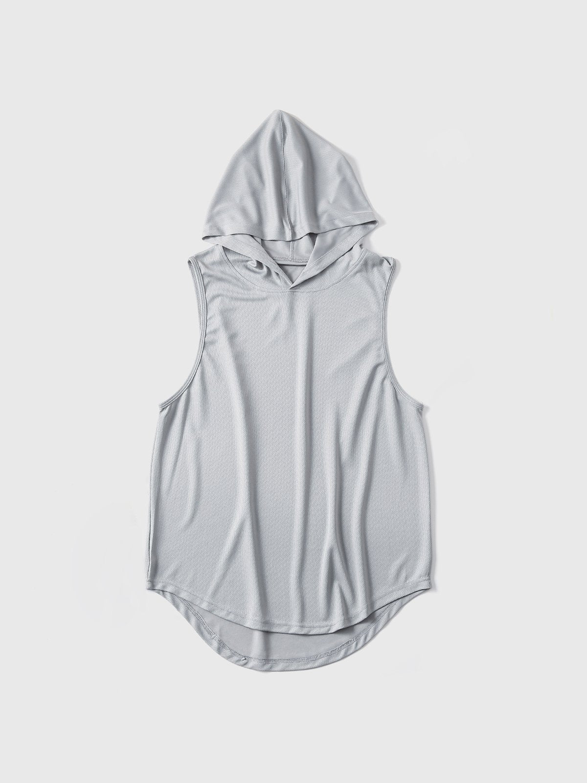 Workout Hooded Tank Curved Hem