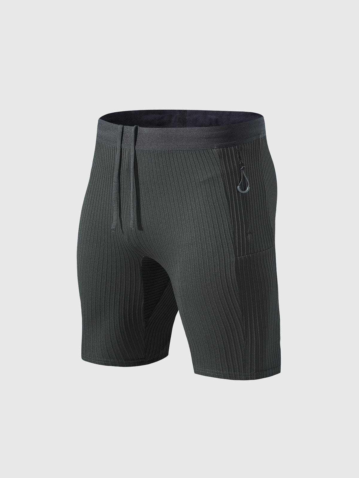 8" Pro Compression Lined Running Shorts with Zip Pockets