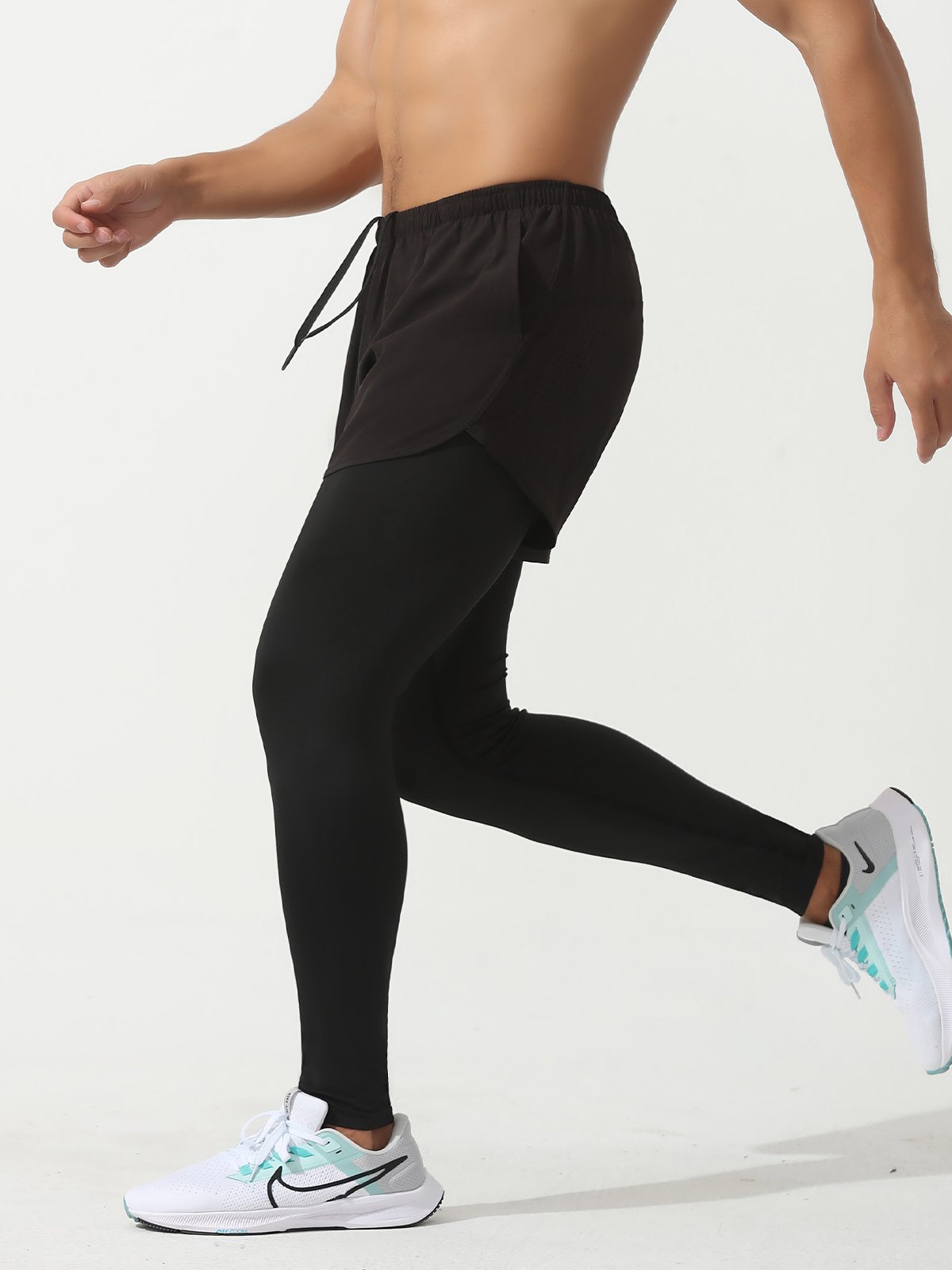 Interval Workout Pant 2 in 1 Compression Tight + Short Combo