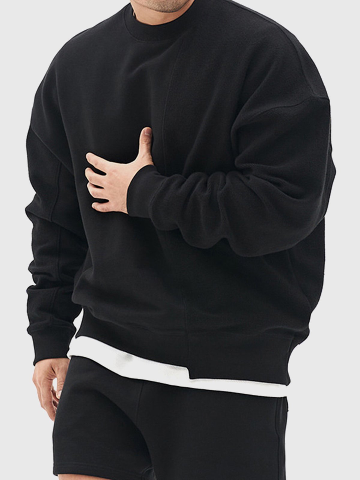 Essential Patchwork Crew Sweatshirt