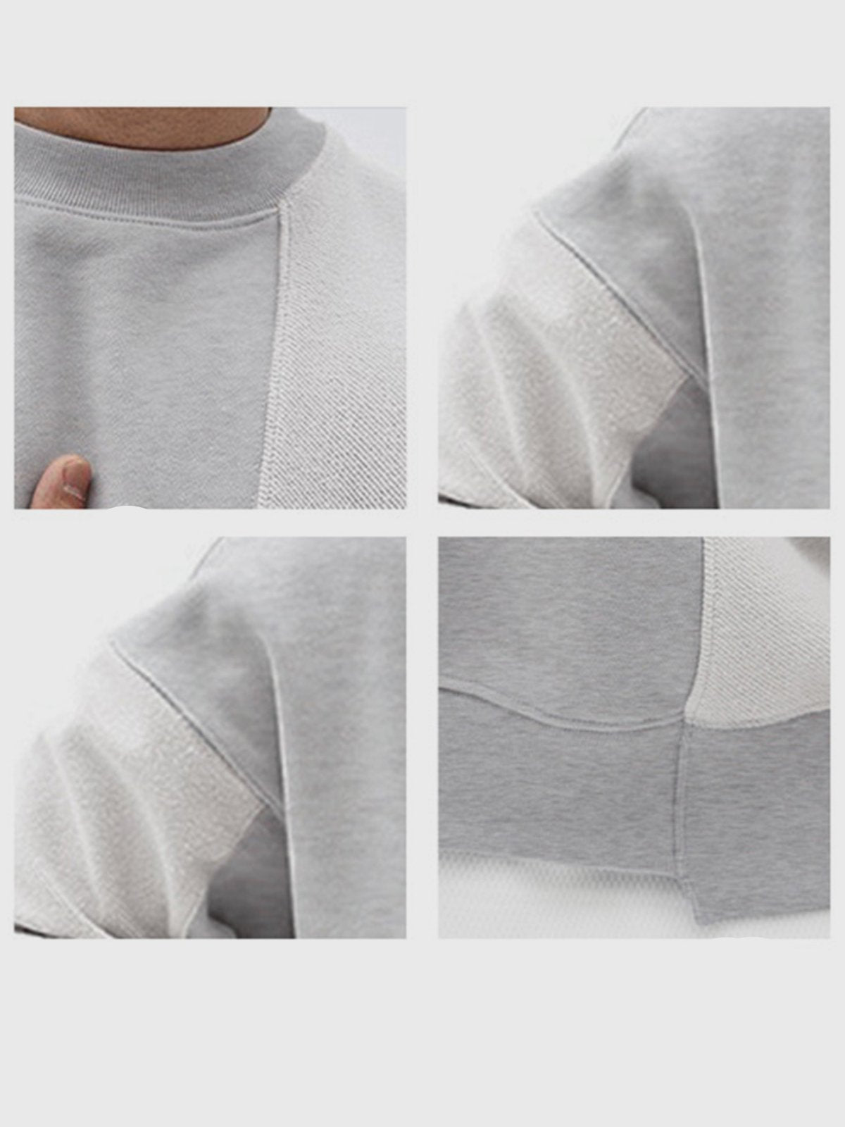 Essential Patchwork Crew Sweatshirt